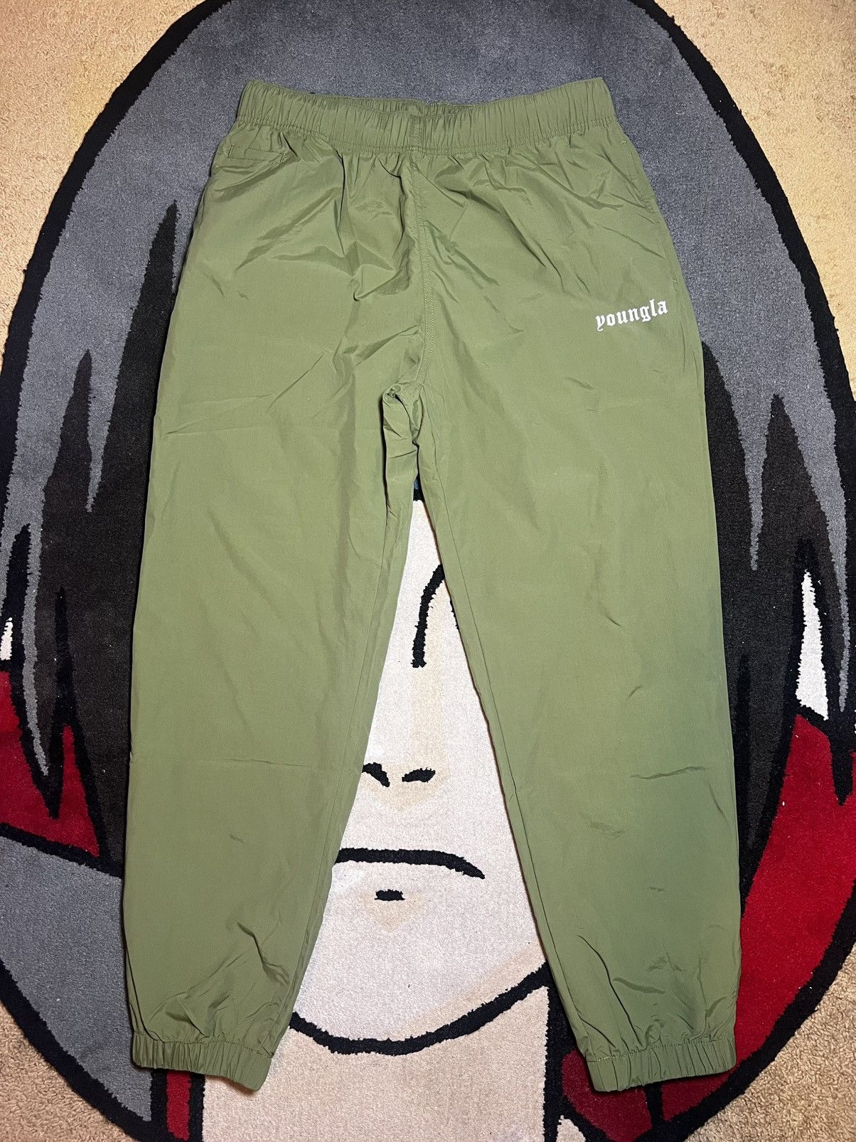 YoungLA Young LA Jogger Track Pants Sage Leaf Green size Large NWT Size US 34 / EU 50 - 4 Thumbnail