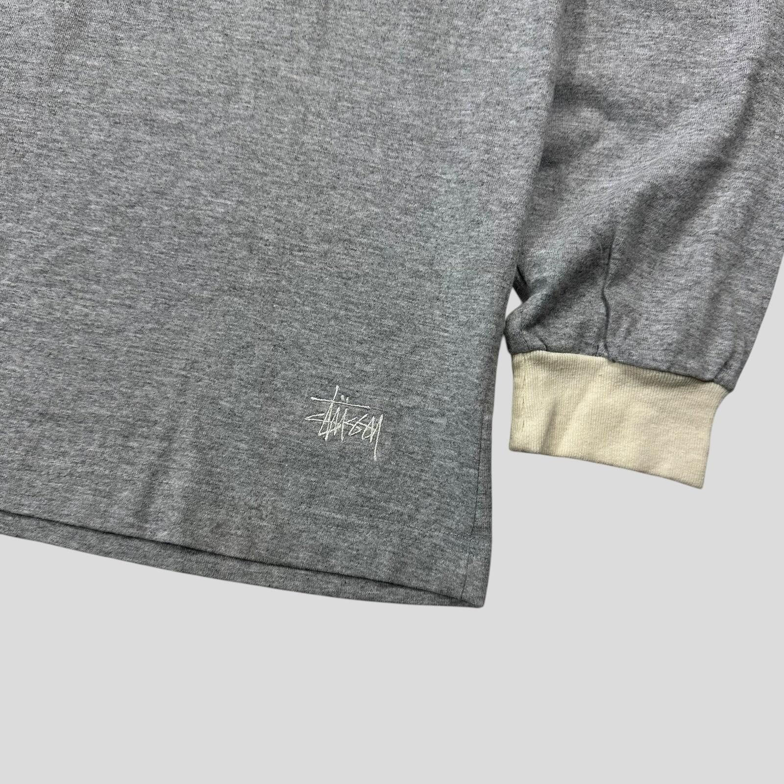 Stussy Stussy 90’s Made in USA Stock Logo Striped Crewneck Shirt L Size US L / EU 52-54 / 3 - 2 Thumbnail