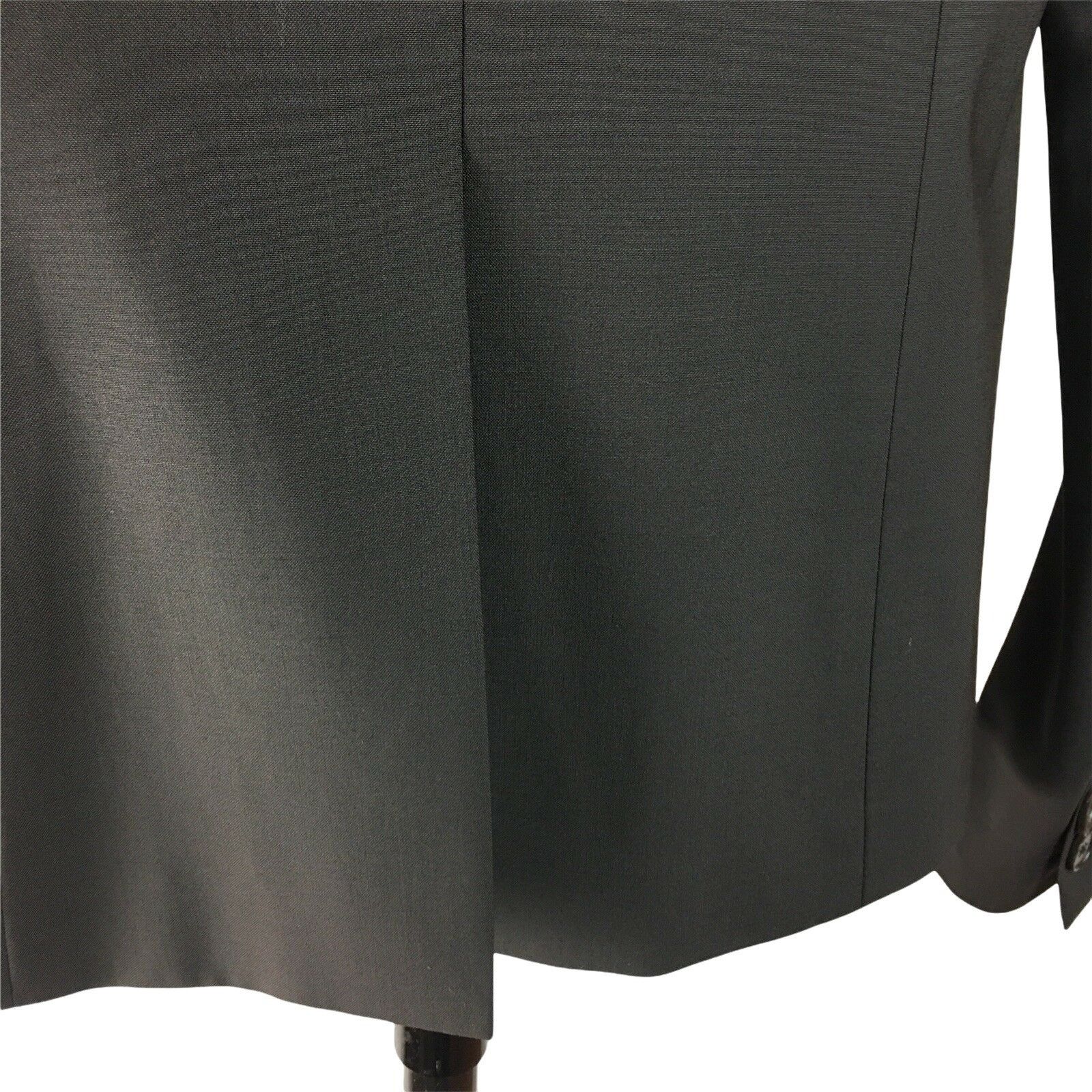 Theory Theory Womens Fitted Wool Blazer Smokey Gray Lined Pockets O Size XS / US 0-2 / IT 36-38 - 5 Thumbnail
