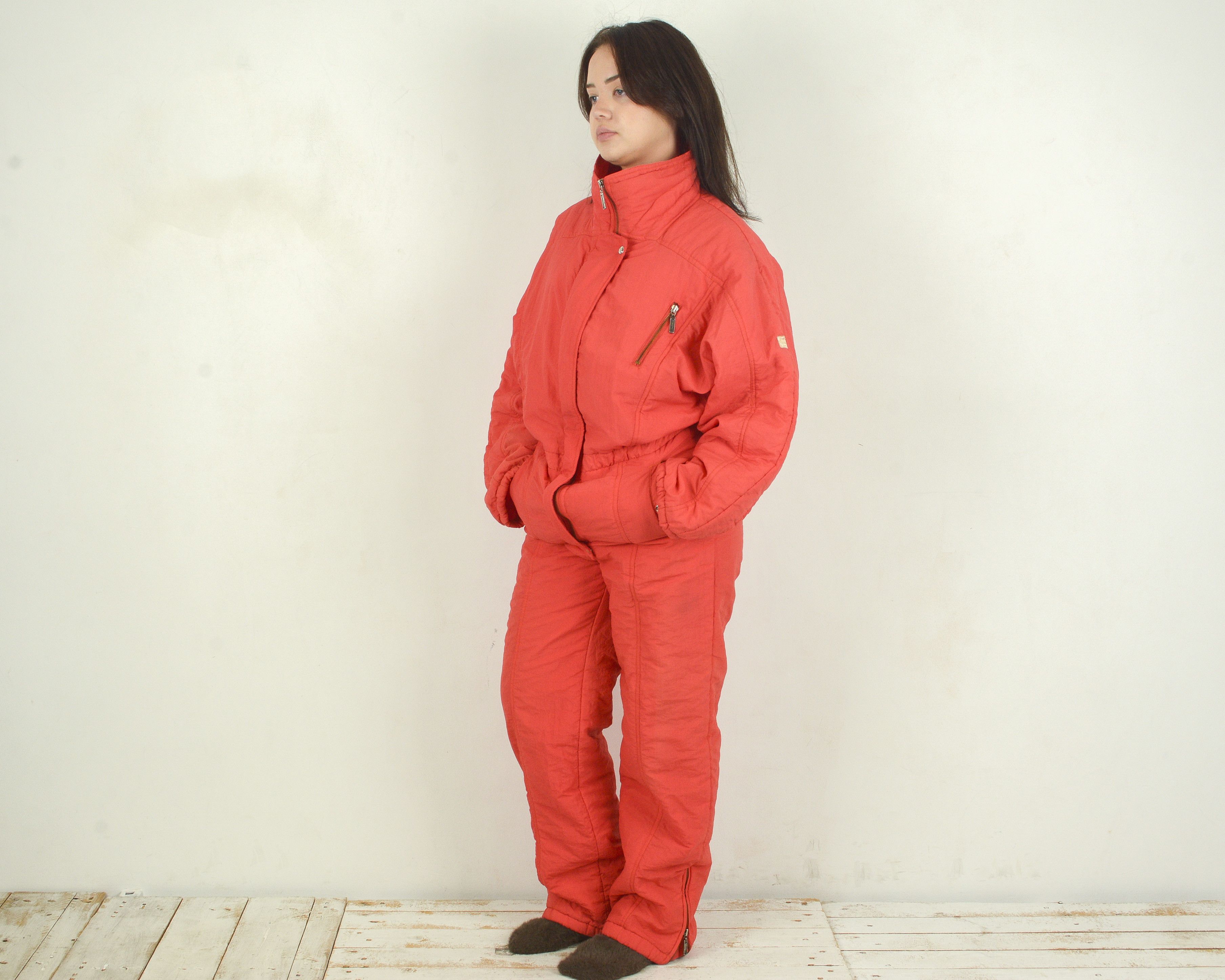 Martinelli × Vintage 90's Ski Suit Women M Jumpsuit Nylon Overalls bibs snowsuit Size 30" / US 8 / IT 44 - 3 Thumbnail