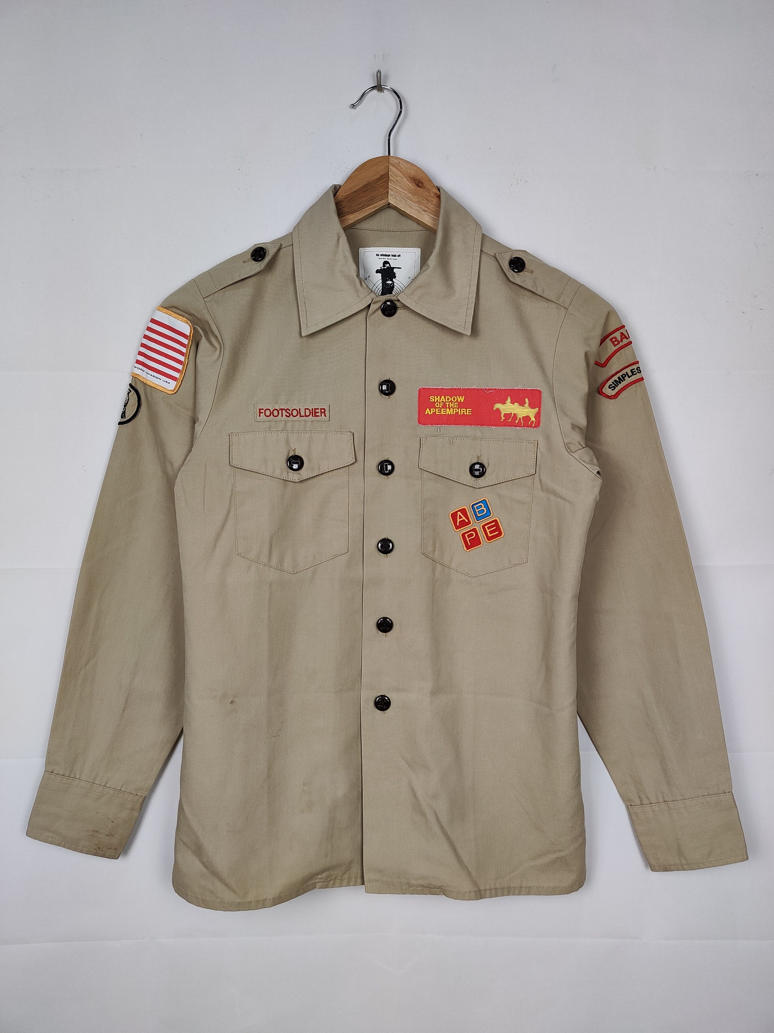 Vintage Bape Troop Boy Scout Uniform A Bathing Ape Shirt