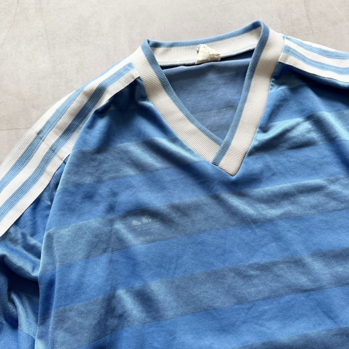 Adidas 80s Adidas West Germany Stripped Longsleeve Football Jersey Size US M / EU 48-50 / 2 - 6 Thumbnail