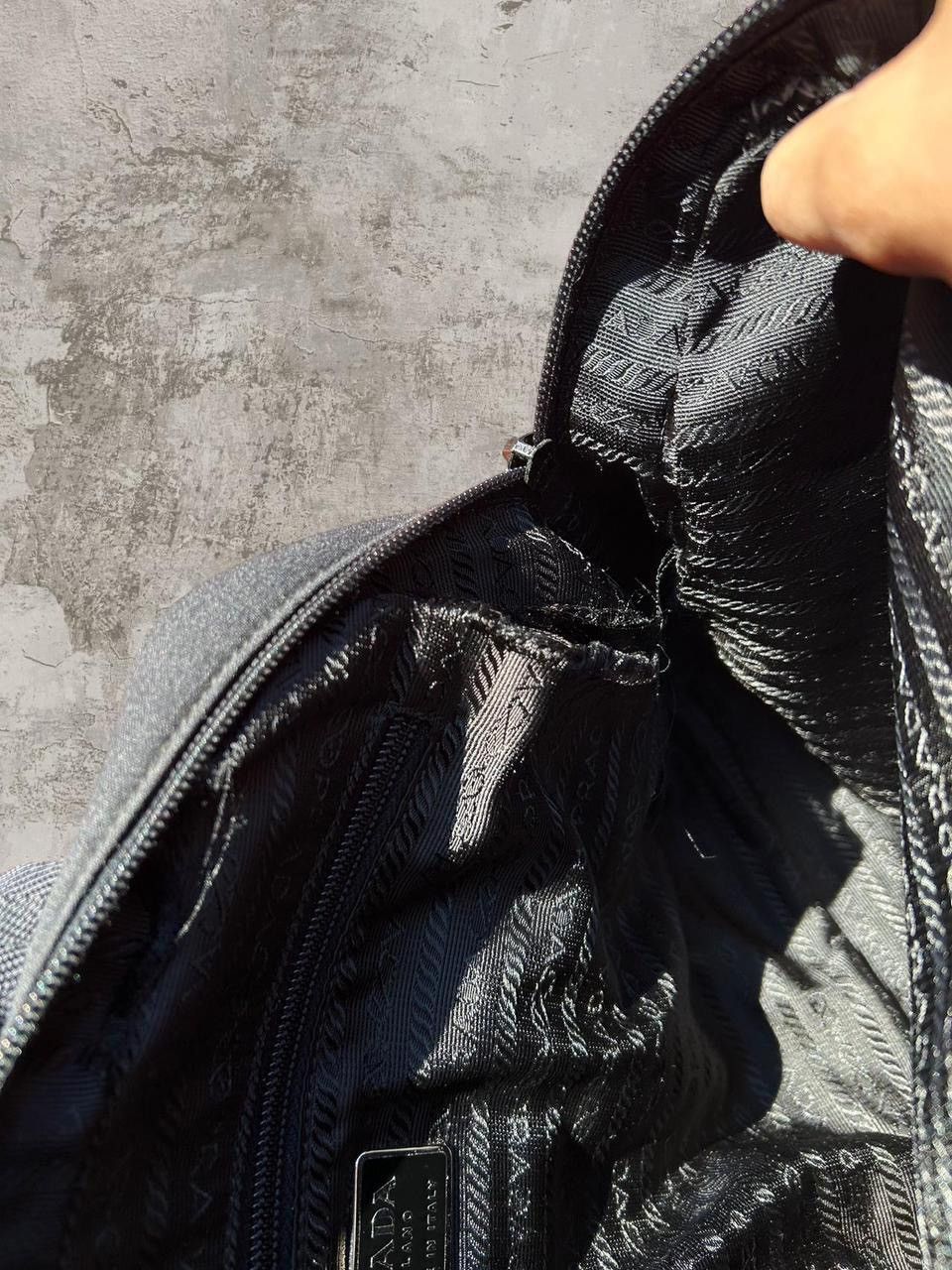 Prada 90’s Prada Wool / Leather Hand Bag Size ONE SIZE - 5 Thumbnail