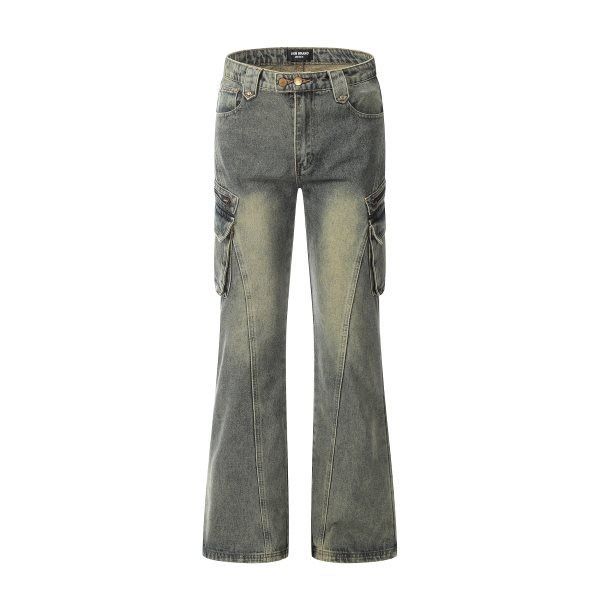 Japanese Brand × Jean American hip-hop loose flared casual cargo jeans Size US 32 / EU 48 - 1 Thumbnail