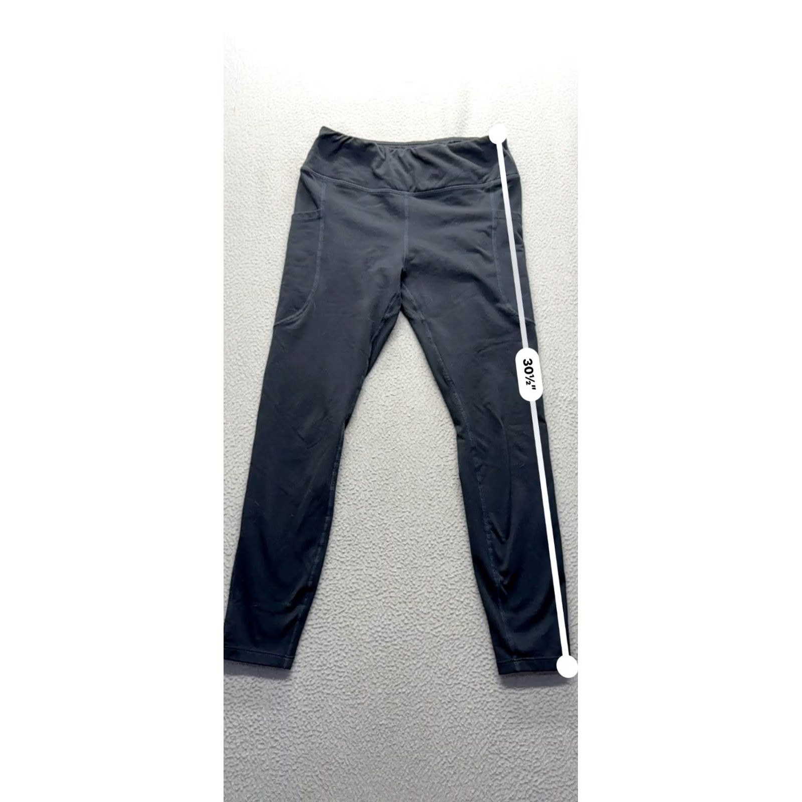 Vintage Baleaf Leggings Women's L Compression with Side Pockets Gray Slate #9557 Size 36" / US 14 / IT 50 - 7 Thumbnail