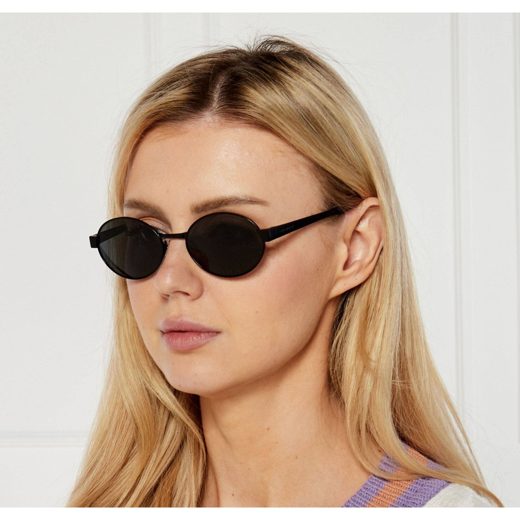 ?️ New Saint Laurent SL697 001 Sunglasses - Black Frame, Black Lenses Saint Laurent SL 507 XL (54 - 19) with Black lenses and  main image 3