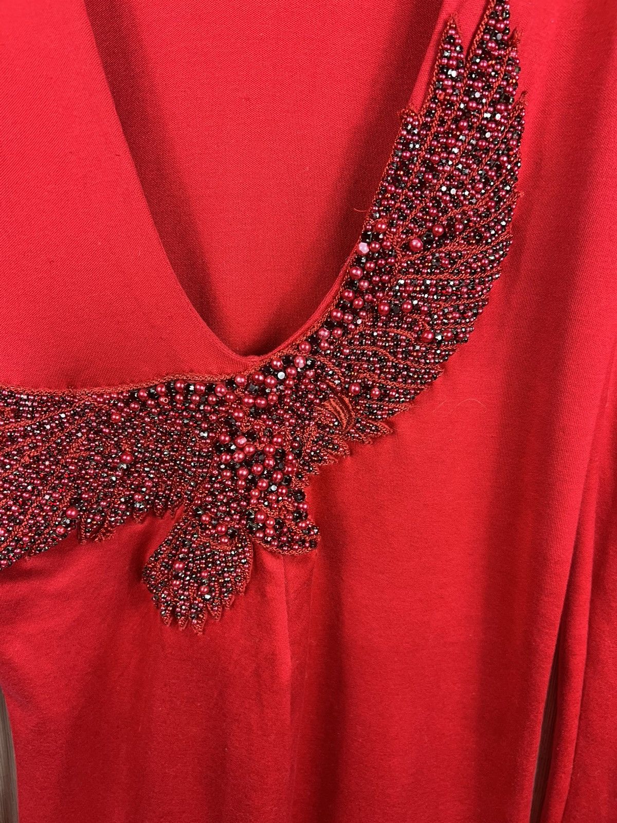 Balmain Archive Balmain FW 2012 eagle bird pearls open back dress Size M / US 6-8 / IT 42-44 - 18 Thumbnail