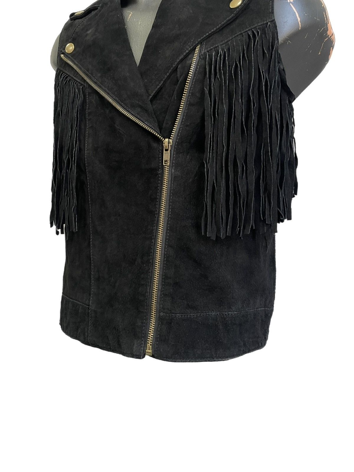 Harley Davidson Suede biker leather black suede vest 14thaddiction biker y2k Size US S / EU 44-46 / 1 - 5 Thumbnail