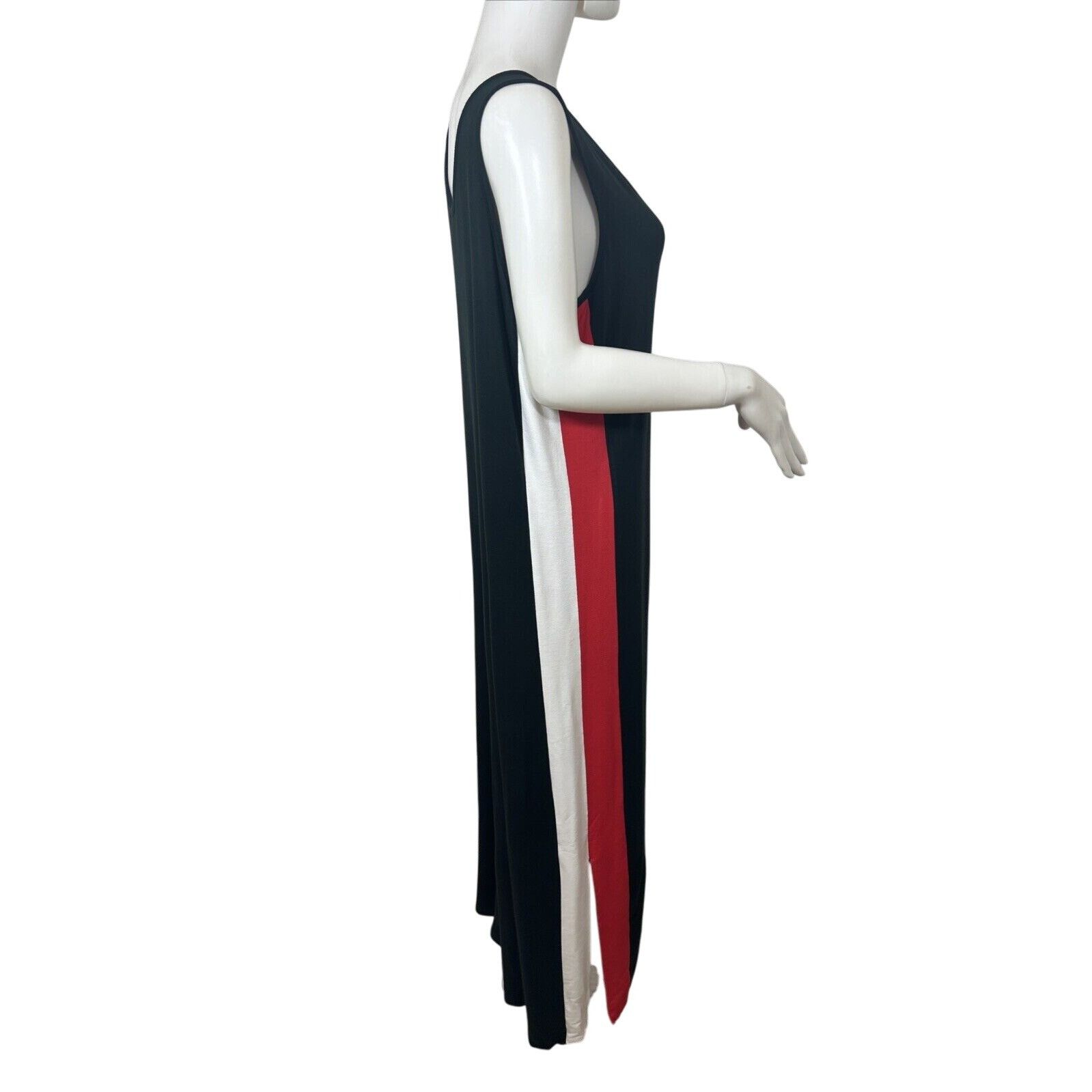 Other Attitudes by Renee Beach Dress XL Black Red White Colorblock Size XL / US 12-14 / IT 48-50 - 4 Thumbnail