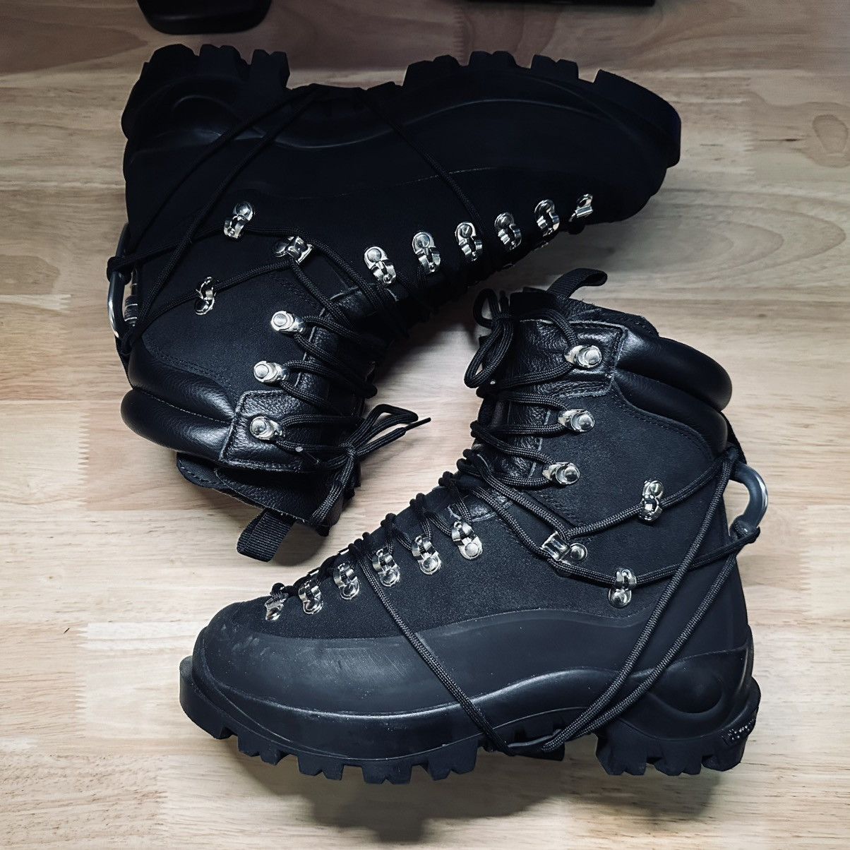 靴 heliot emil hiking boots HELIOT EMIL Black Hiking Boots Heliot Emil