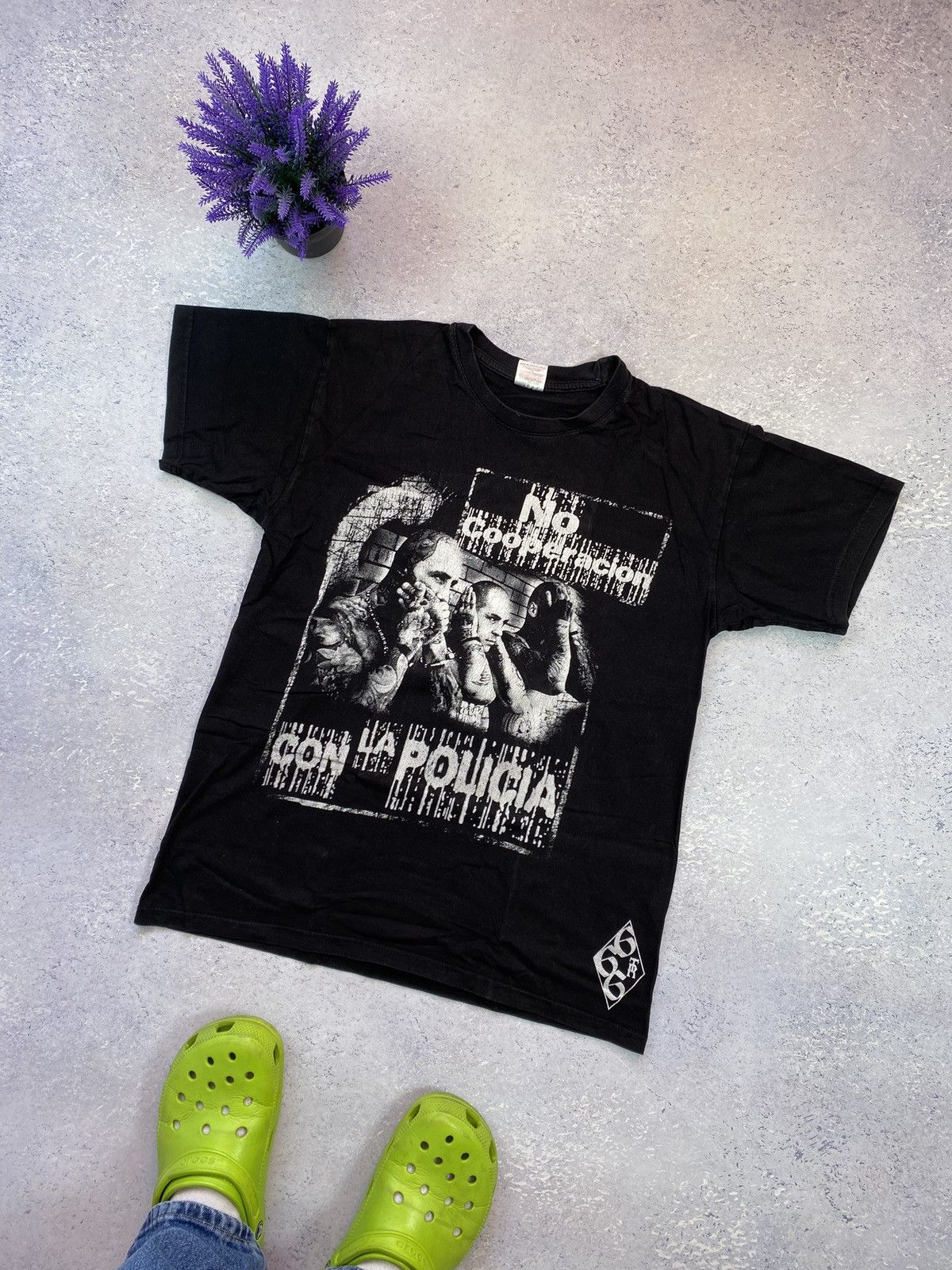 Vintage Hooligan No Cooperacion Con La Policia T-Shirt Size Medium Size US M / EU 48-50 / 2 - 1 Thumbnail