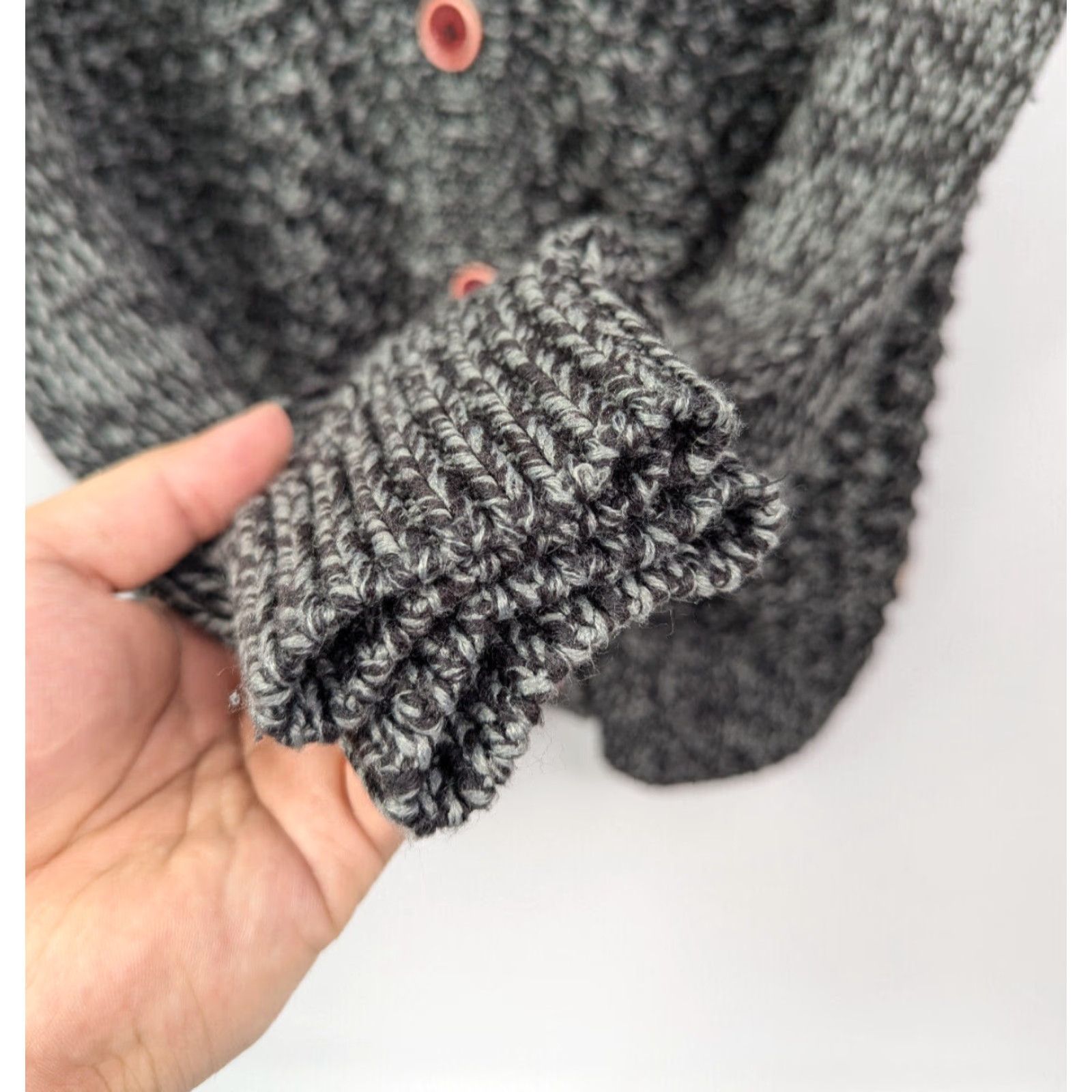 Rip Curl RIP CURL Sweater Cardigan Long Sleeve Open Knit Gray Women’s L Regular Button Cardigan Knit Lightweight Casual Fall Spring Winter Size L / US 10 / IT 46 - 2 Thumbnail