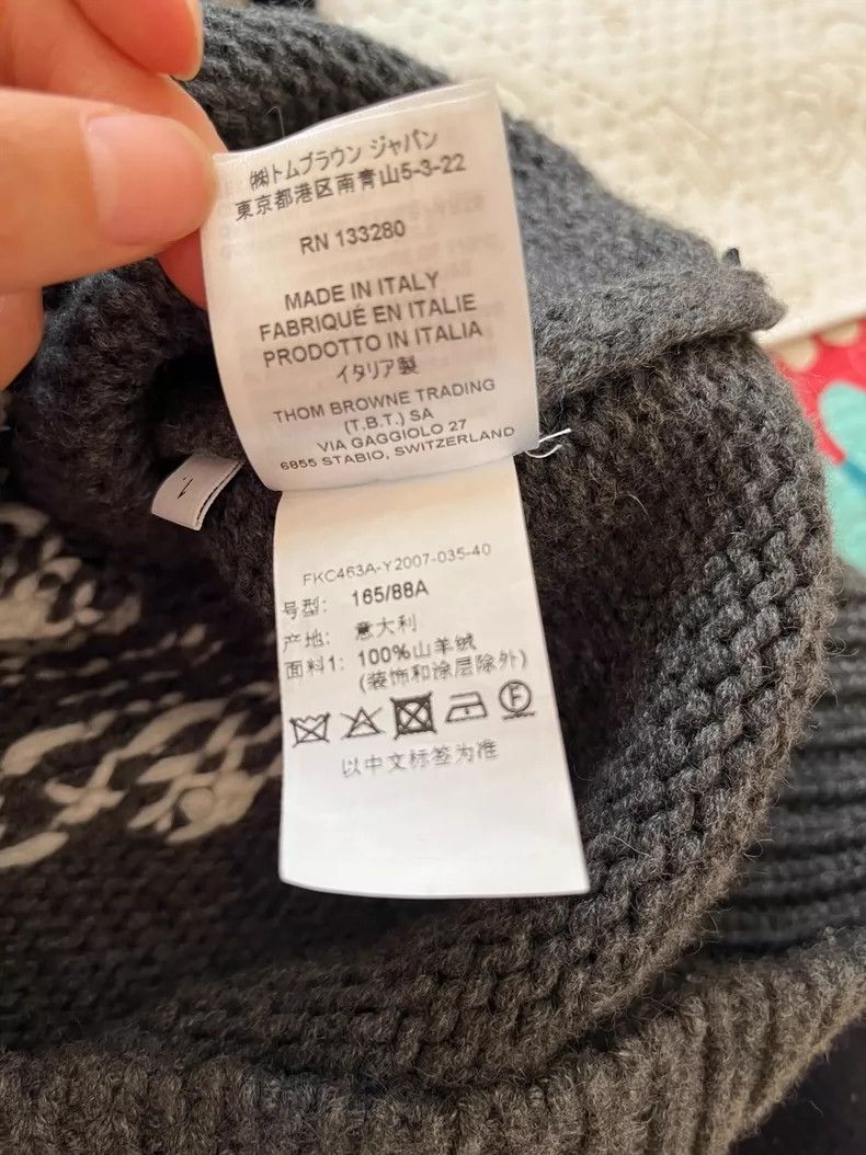 Thom Browne Thom Browne Cashmere round neck sweater Size S / US 4 / IT 40 - 8 Thumbnail