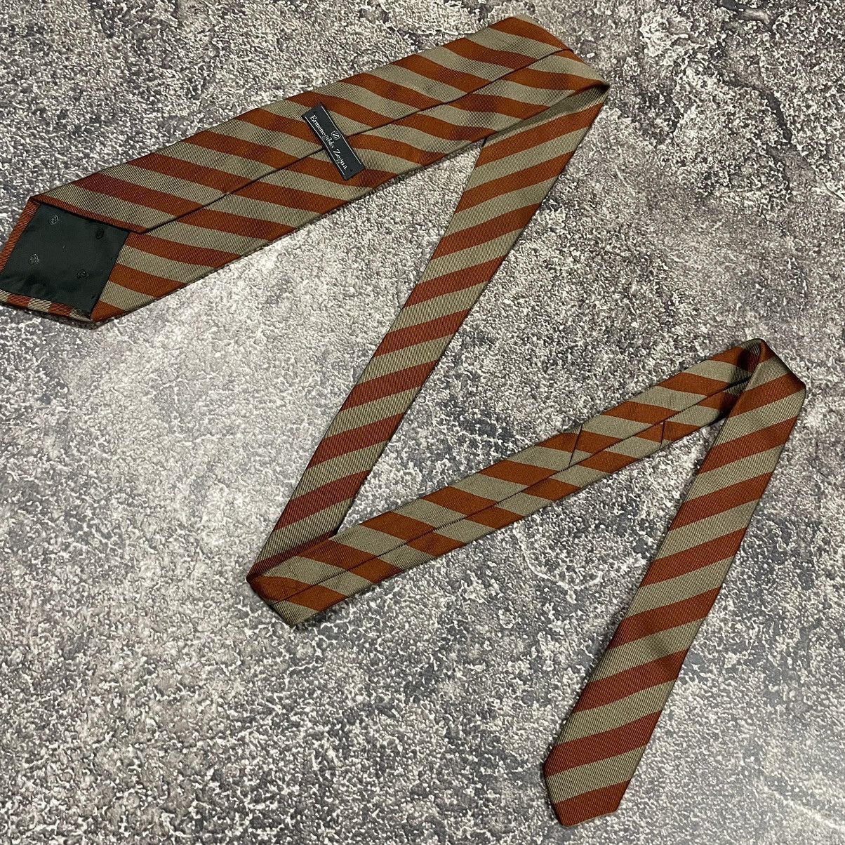 Ermenegildo Zegna × Vintage Rare Ermenedildo Zegna Tie Zuxury 90’s Size ONE SIZE - 1 Thumbnail