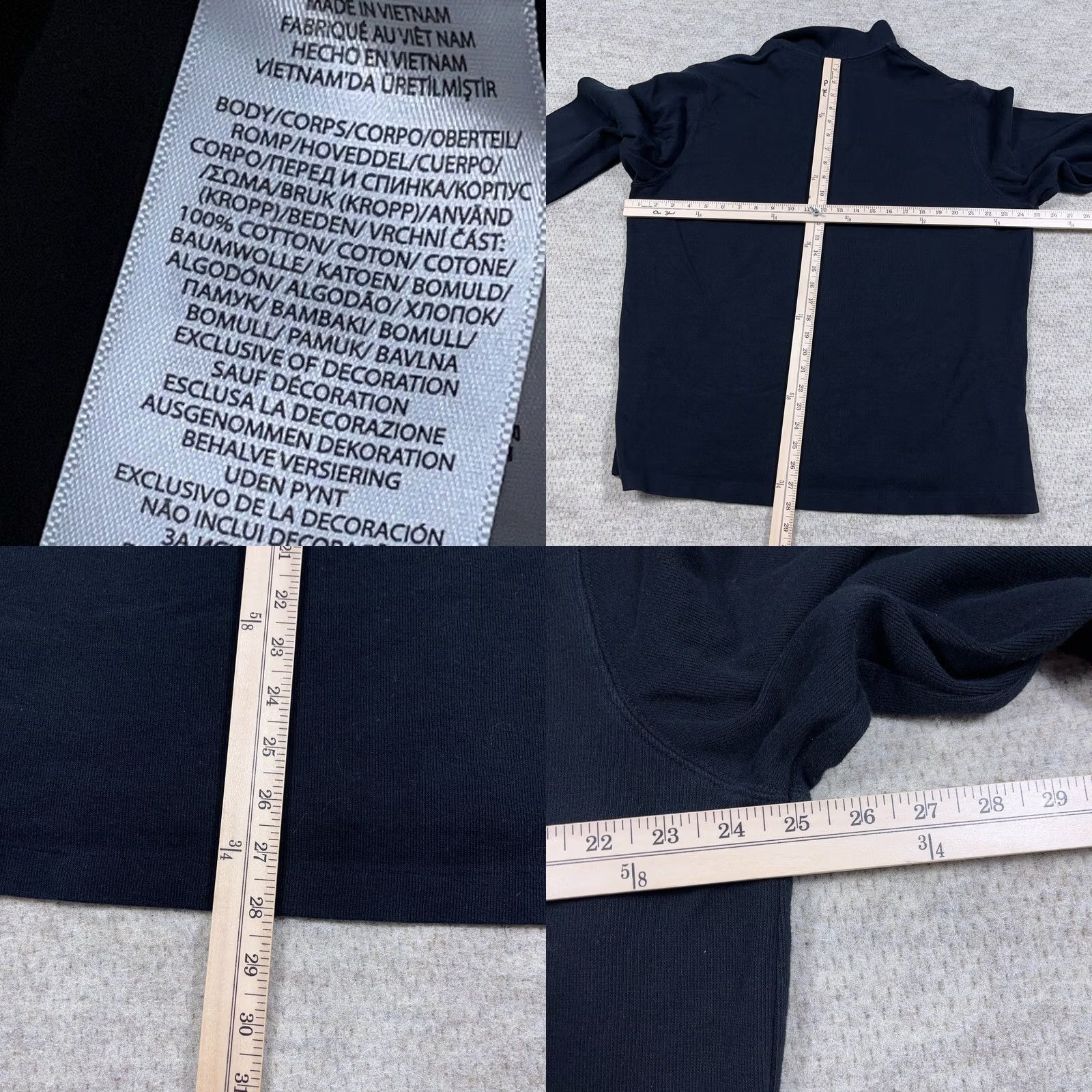 Polo Ralph Lauren Polo Ralph Lauren Sweater Mens XL Black Men Pullover Quarter Zip Estate Rib Flesh Size US XL / EU 56 / 4 - 8 Thumbnail
