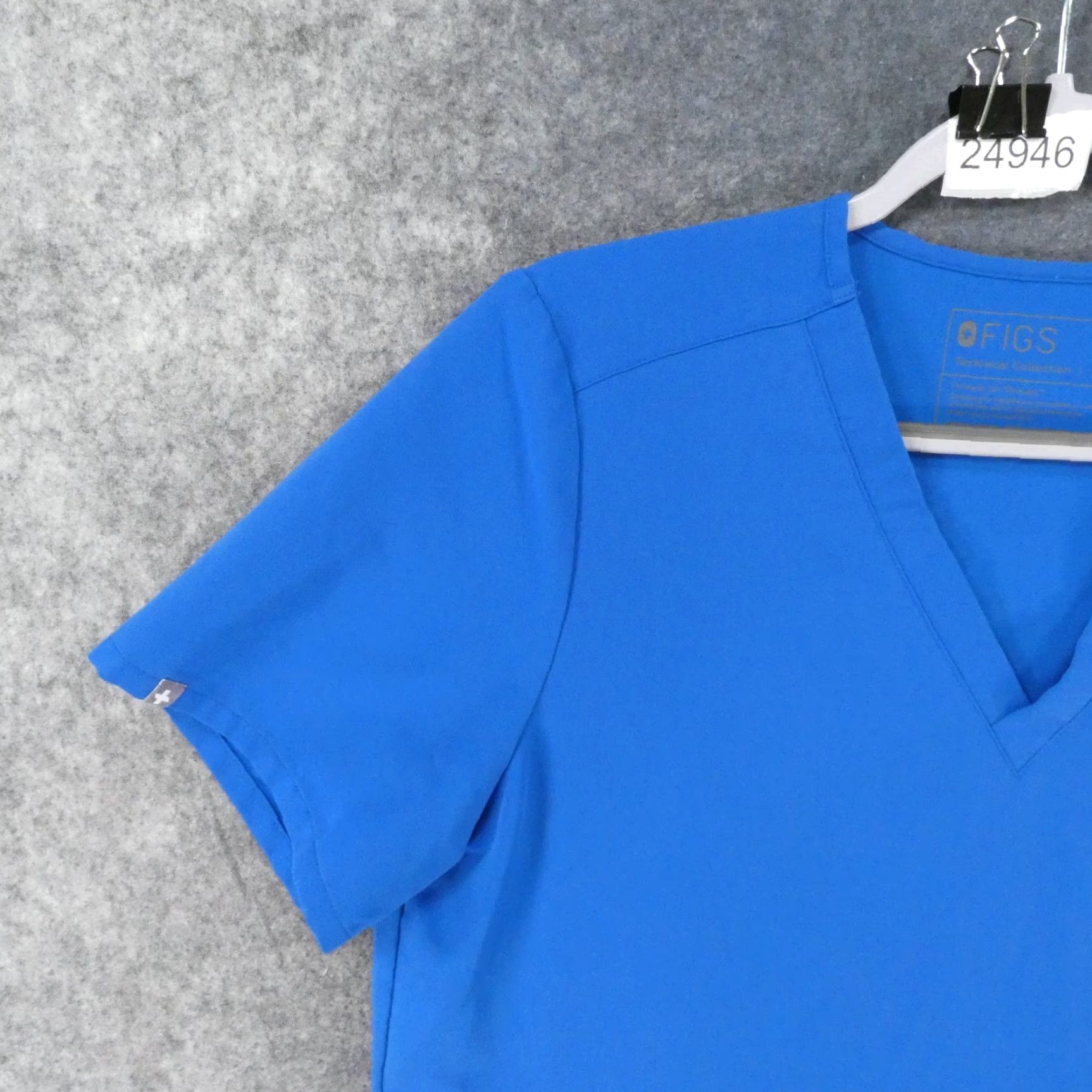 Vintage Figs Scrub Top Womens Large Short Sleeve Blue Size L / US 10 / IT 46 - 3 Thumbnail