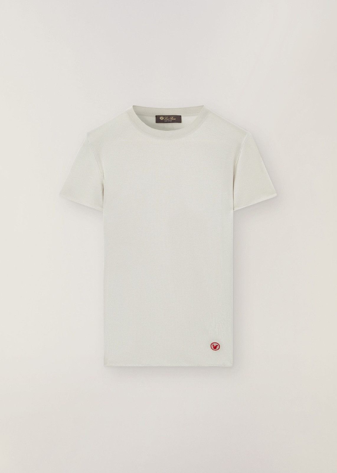 Loro Piana o1srvl11e1224 Sedona Jersey T-Shirt in White Size M / US 6-8 / IT 42-44 - 1 Thumbnail