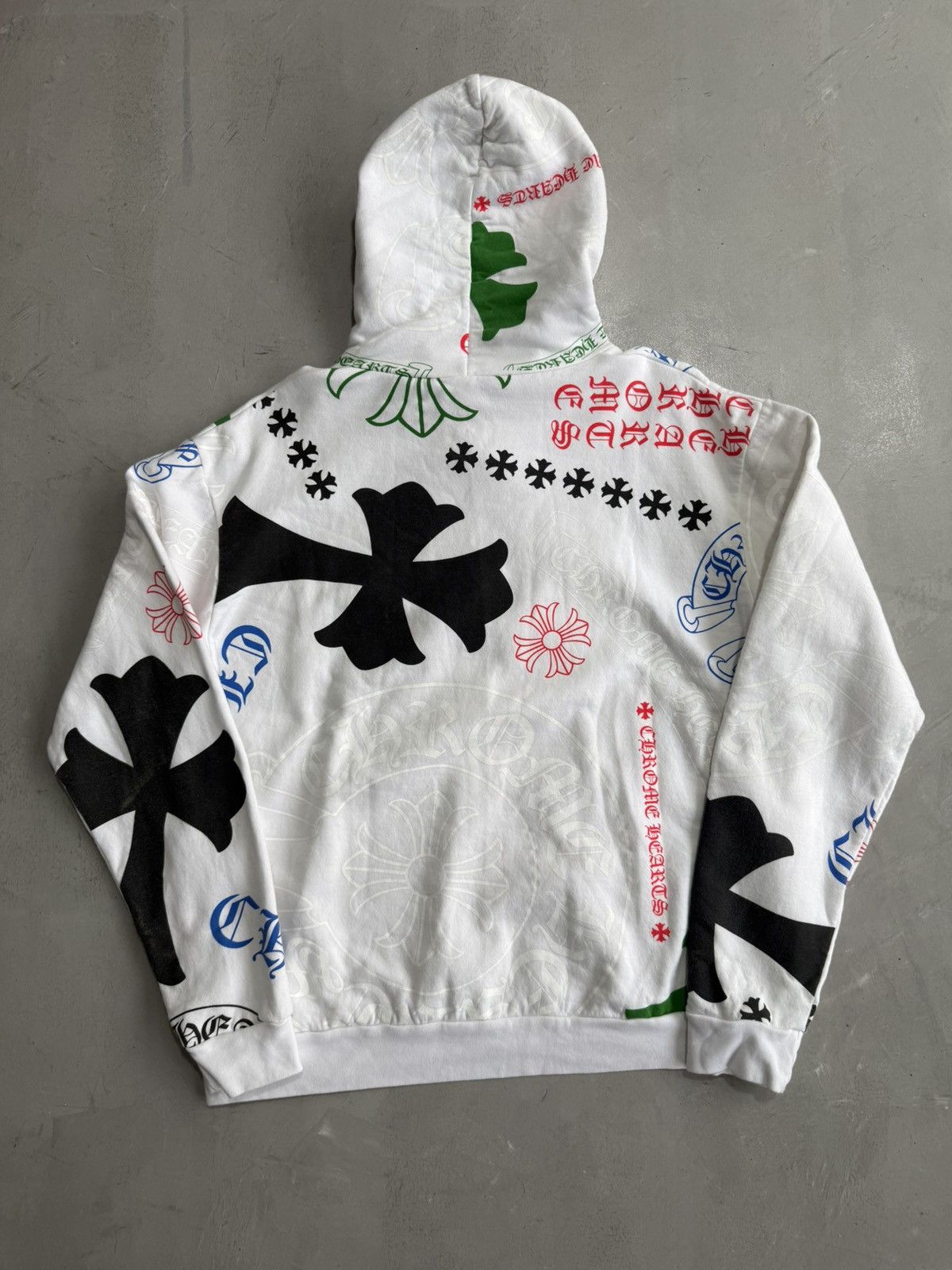 Chrome Hearts Rare - Stencil All Over Print Hoodie Size US M / EU 48-50 / 2 - 2 Thumbnail