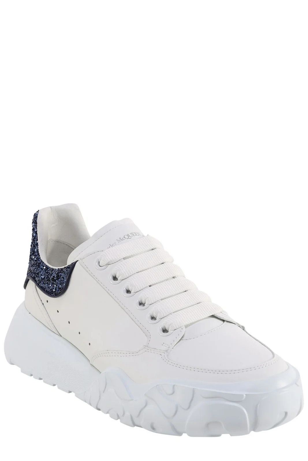 Alexander McQueen o1y0225 Low-Top Sneakers in White & Blue Size US 6 / IT 36 - 2 Thumbnail