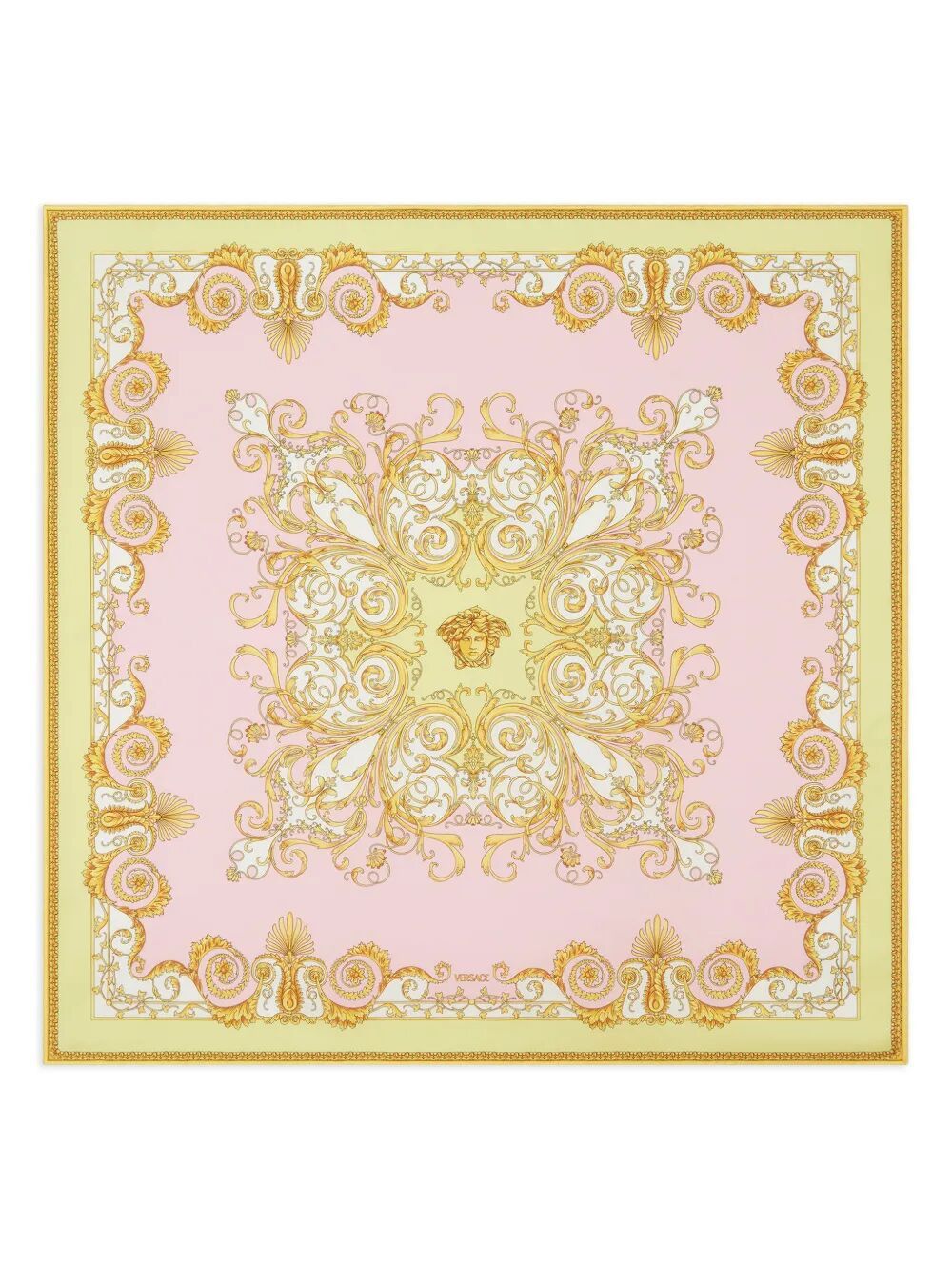 Versace "FOULARD 90X90 SPRING BAROCCO" PRINTED BIO SILK TWILL Size ONE SIZE - 1 Thumbnail