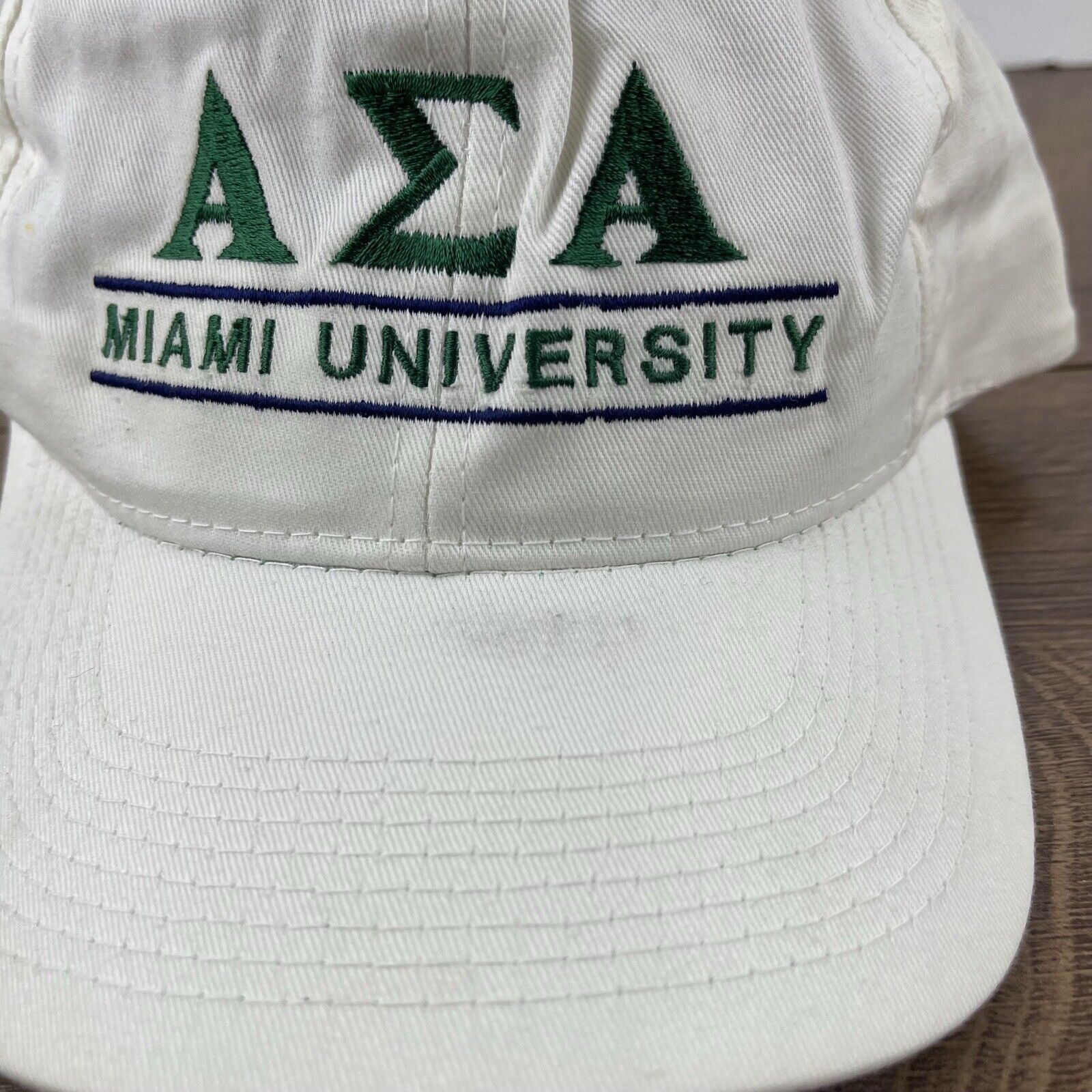 Other Miami University Hat AEA AZA Hat White Hat Adjustable White Size ONE SIZE - 7 Thumbnail