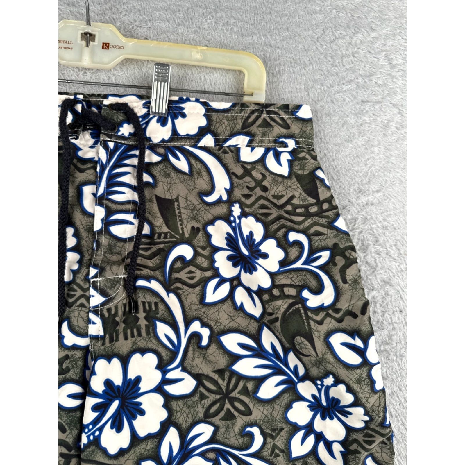 Vintage VINTAGE Pacific Legend Board Shorts Mens 34 Green Floral Cargo Swim Trunk 34x11 Size US 34 / EU 50 - 5 Thumbnail