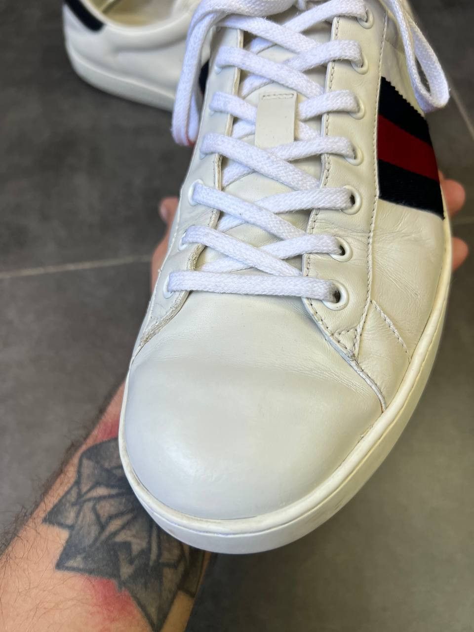 Gucci Gucci Web Ace Sneaker Gucci Size US 13 / EU 46 - 2 Thumbnail