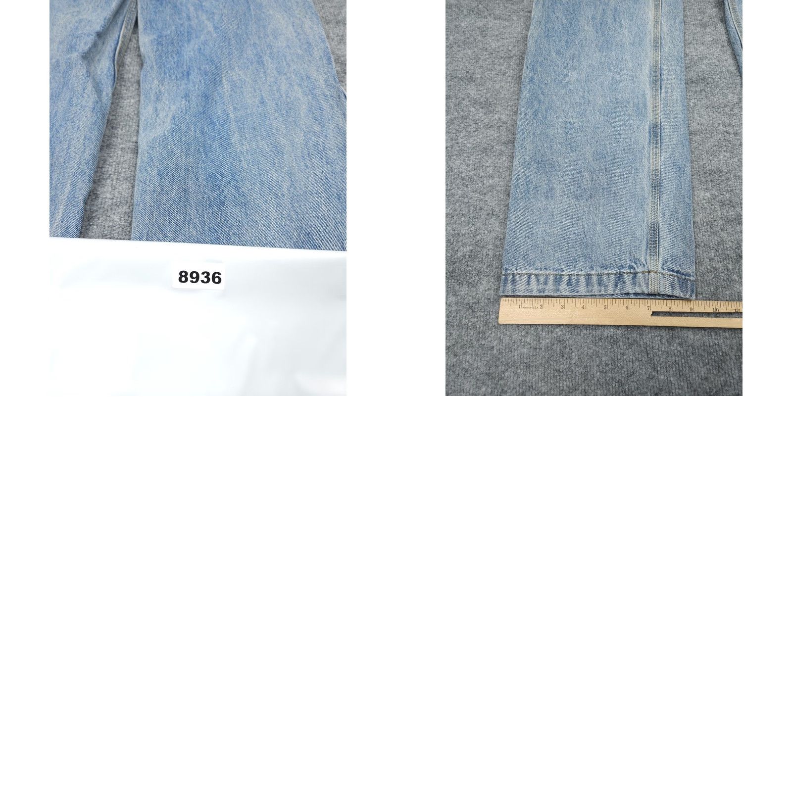 UNIF UNIF Jeans Women's 23 Blue Wide-Leg Light Wash Denim Y2K Streetwear Size 40" / US 18 - 9 Thumbnail
