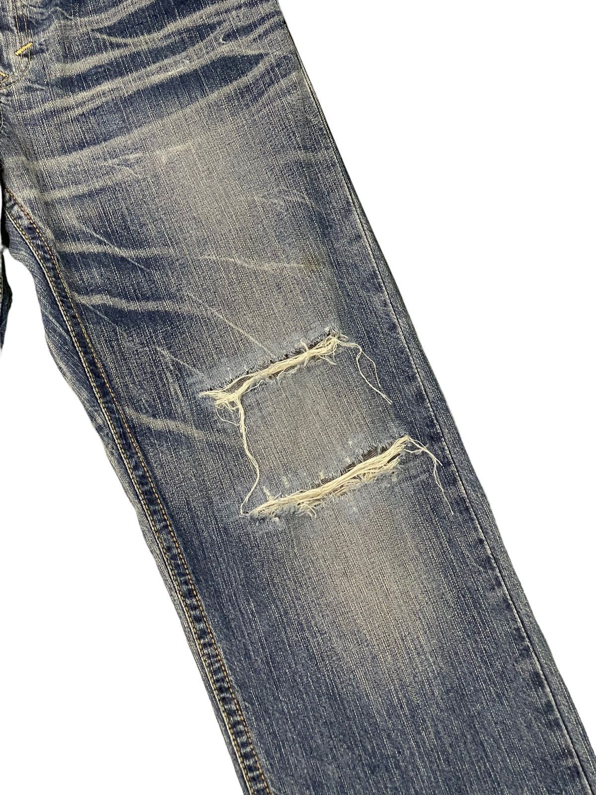Le Grande Bleu (L.G.B.) Distress Jeans Edwin Japan Faded Regular Fit 7🟦6 Size US 33 - 7 Thumbnail