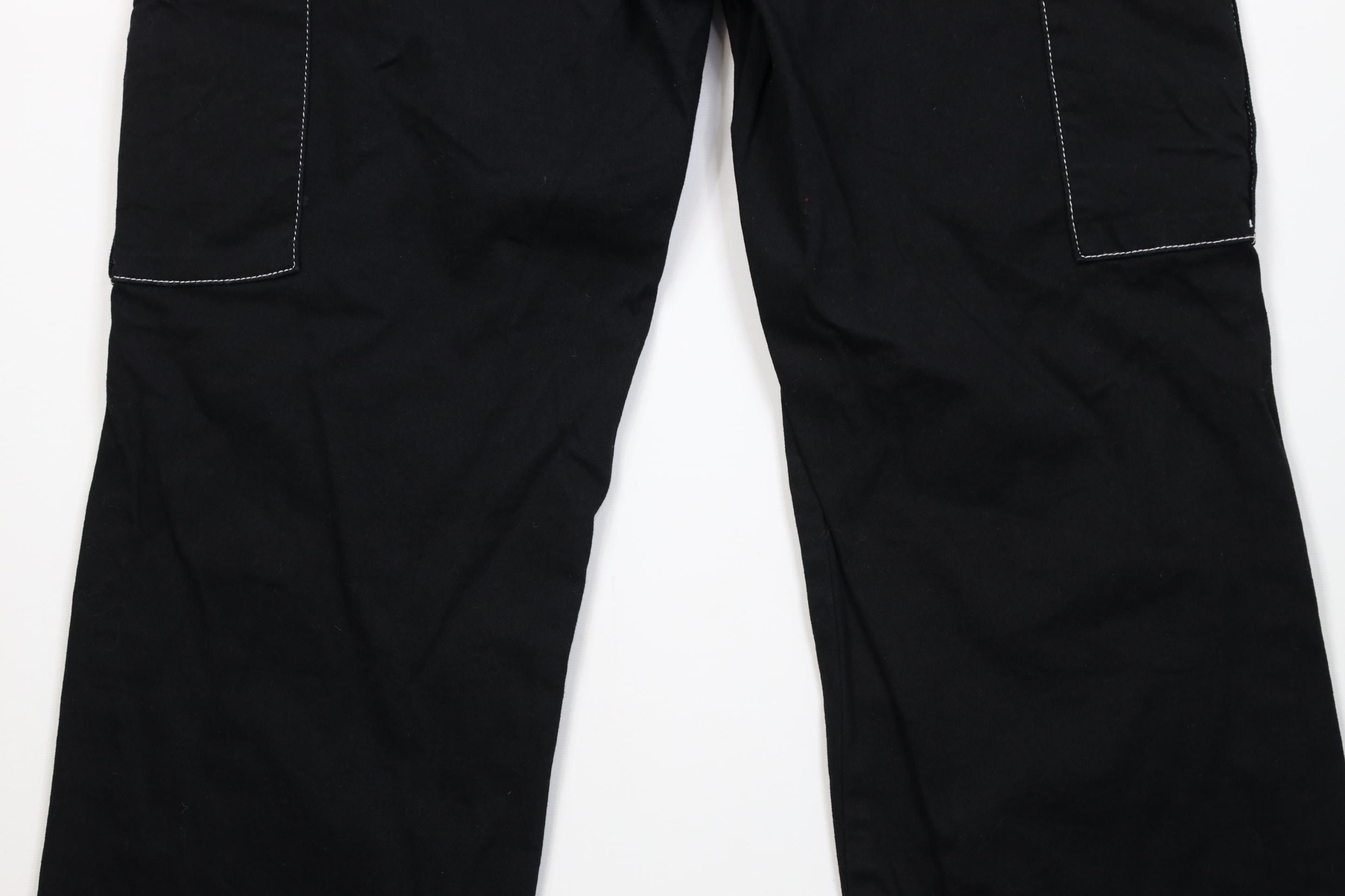 Vintage Vintage 90s Y2K Babydoll Goth Wide Leg Cargo Jeans Black Size 32" / US 10 / IT 46 - 10 Thumbnail