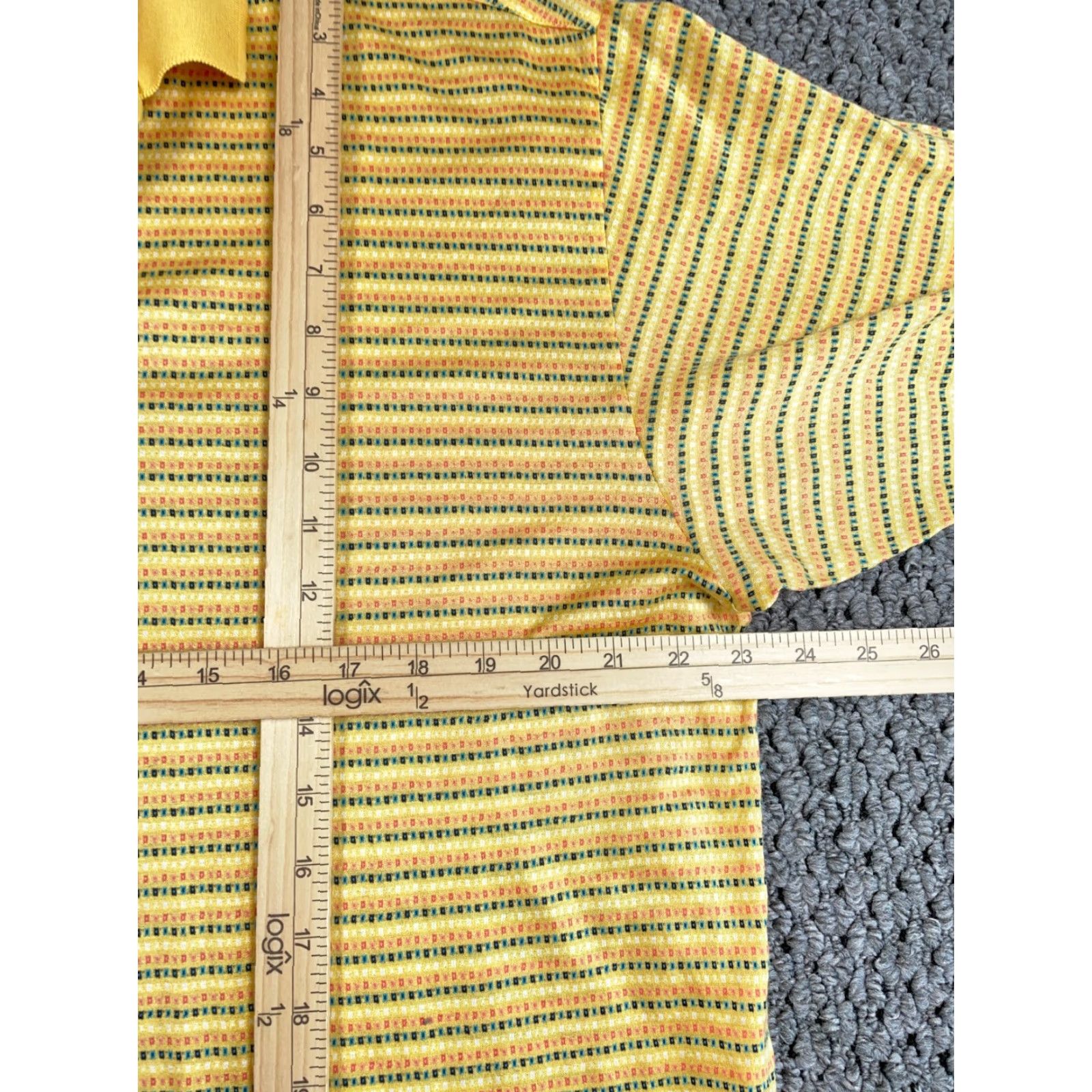 Vintage Bobby Jones Golf Polo Shirt Yellow Striped Adult XL Cotton Short Sleeve Casual Mens Size US XL / EU 56 / 4 - 6 Thumbnail