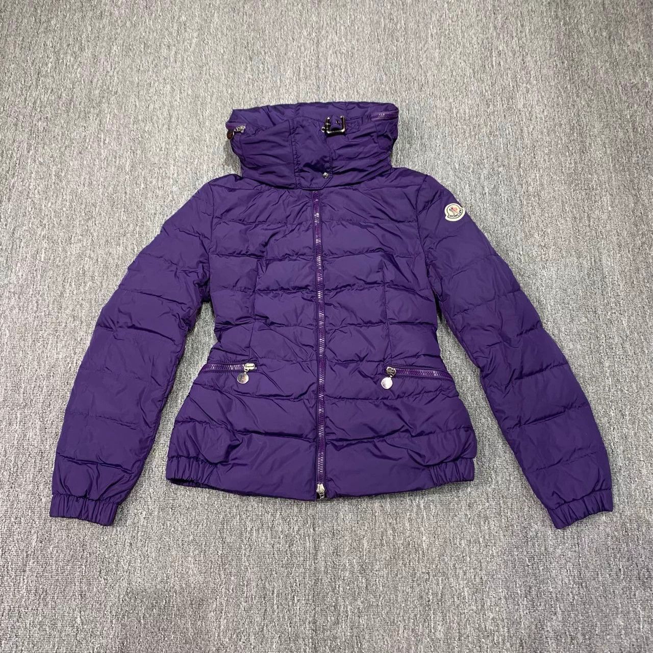 Moncler Moncler Purple Down Jacket Size L / US 10 / IT 46 - 1 Thumbnail
