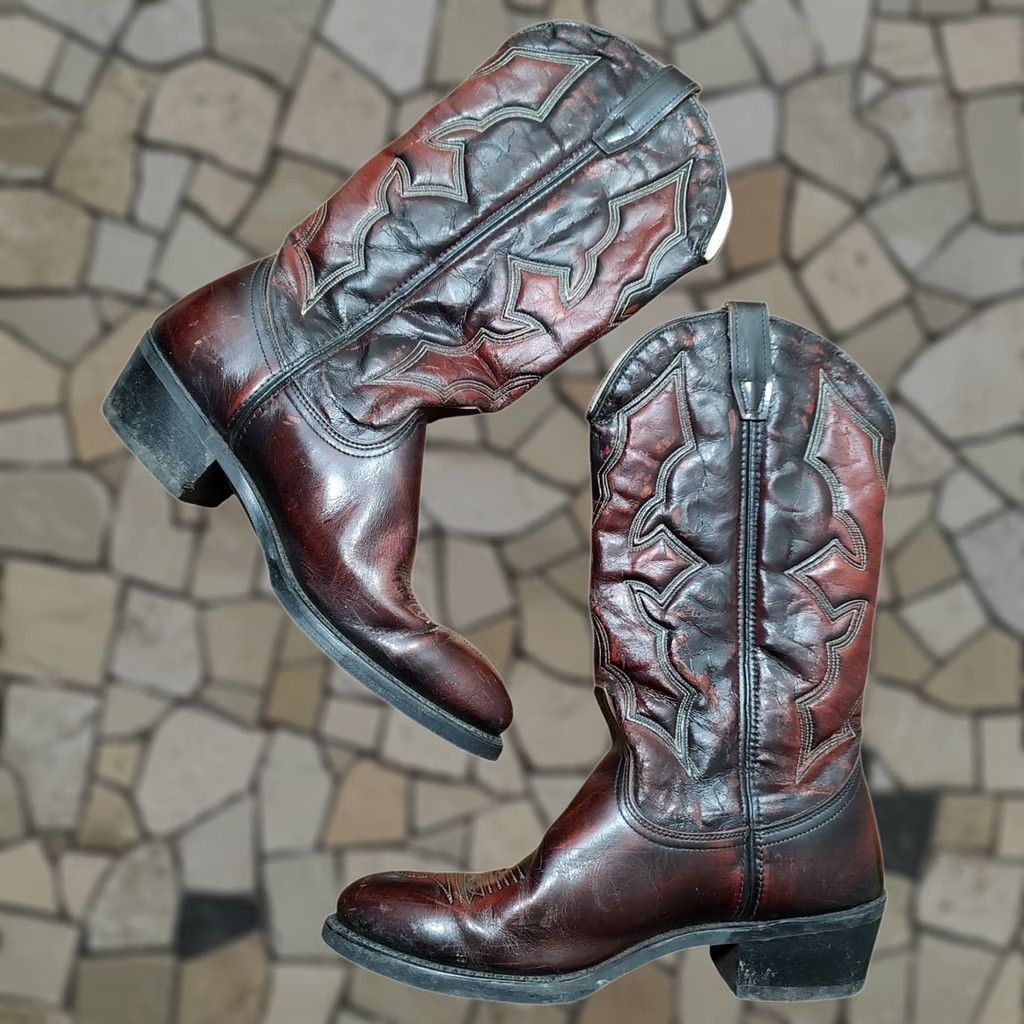 Vintage VINTAGE Laredo Boots Leather Western Boots Roper  display picture 2