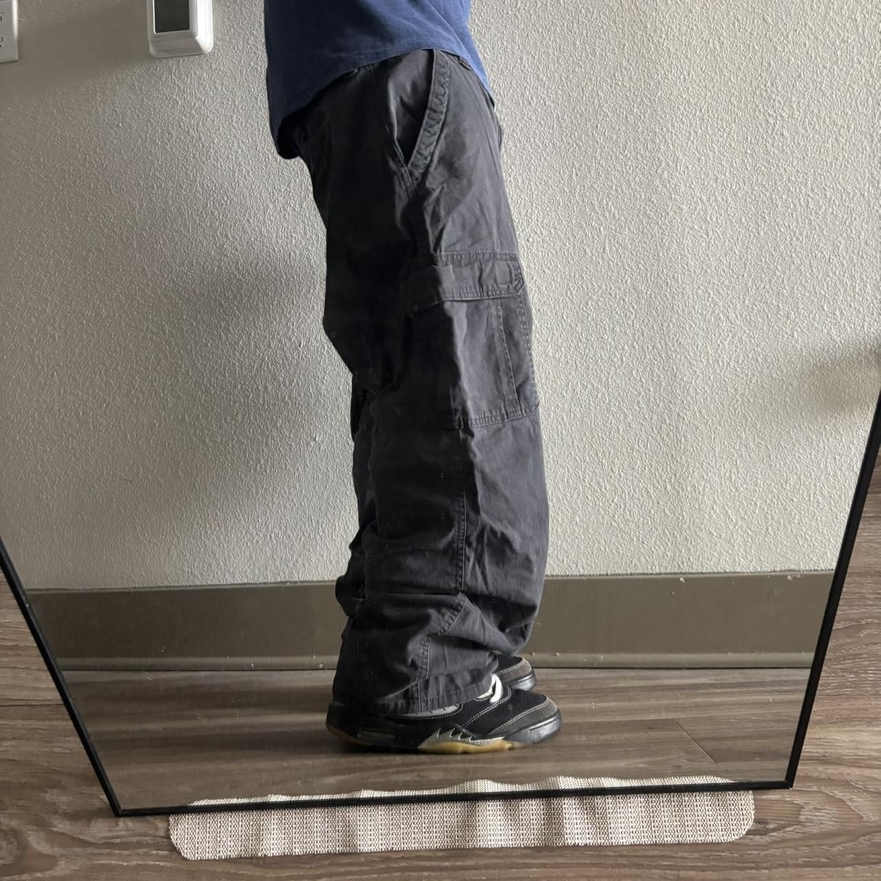 Vintage Crazy Vintage Y2K/2000s Baggy Faded Black Skater Cargo Pants! 36x29 Size US 36 / EU 52 - 2 Thumbnail