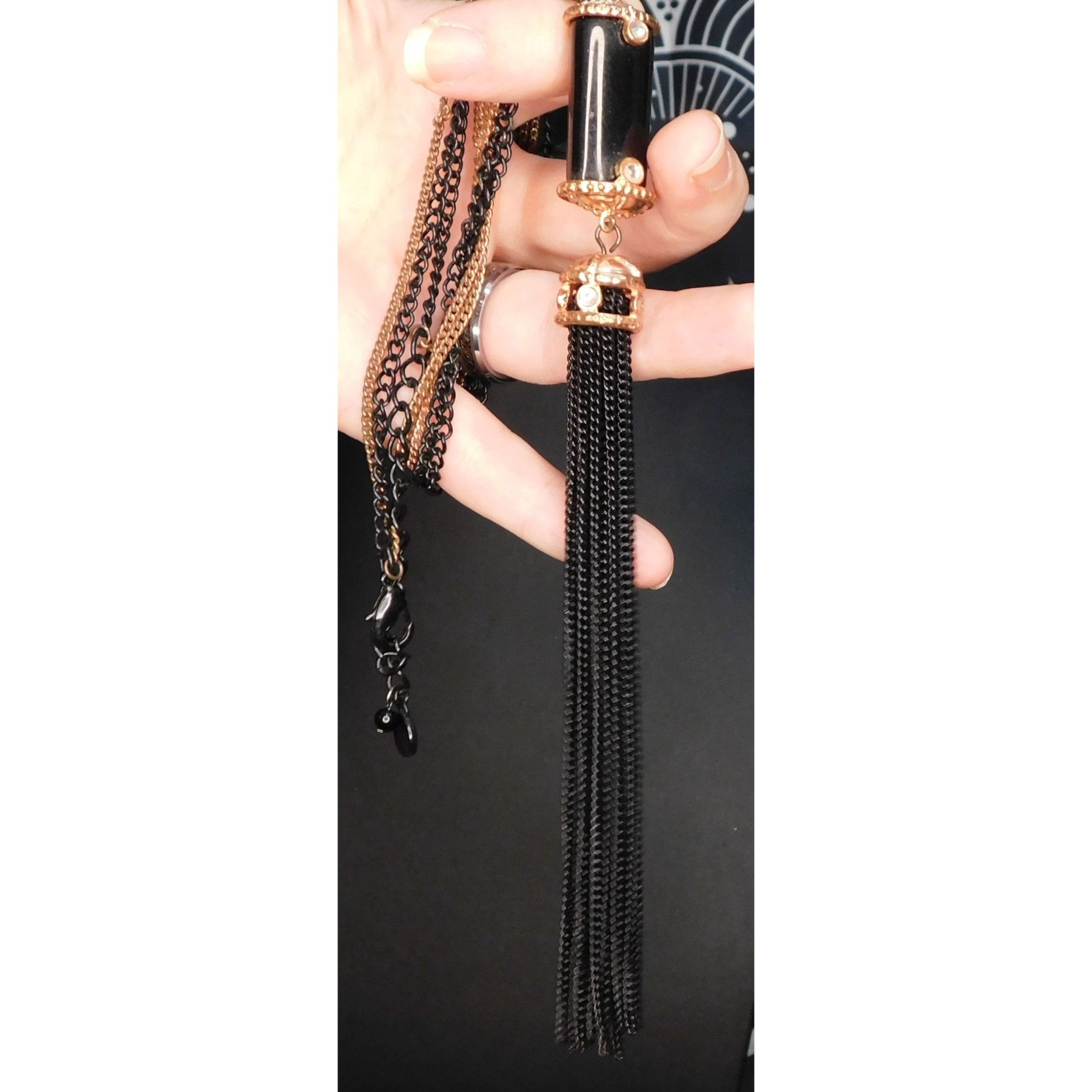 Vera Wang Simply Vera Black Bohemian Tassel Necklace Size ONE SIZE - 1 Thumbnail