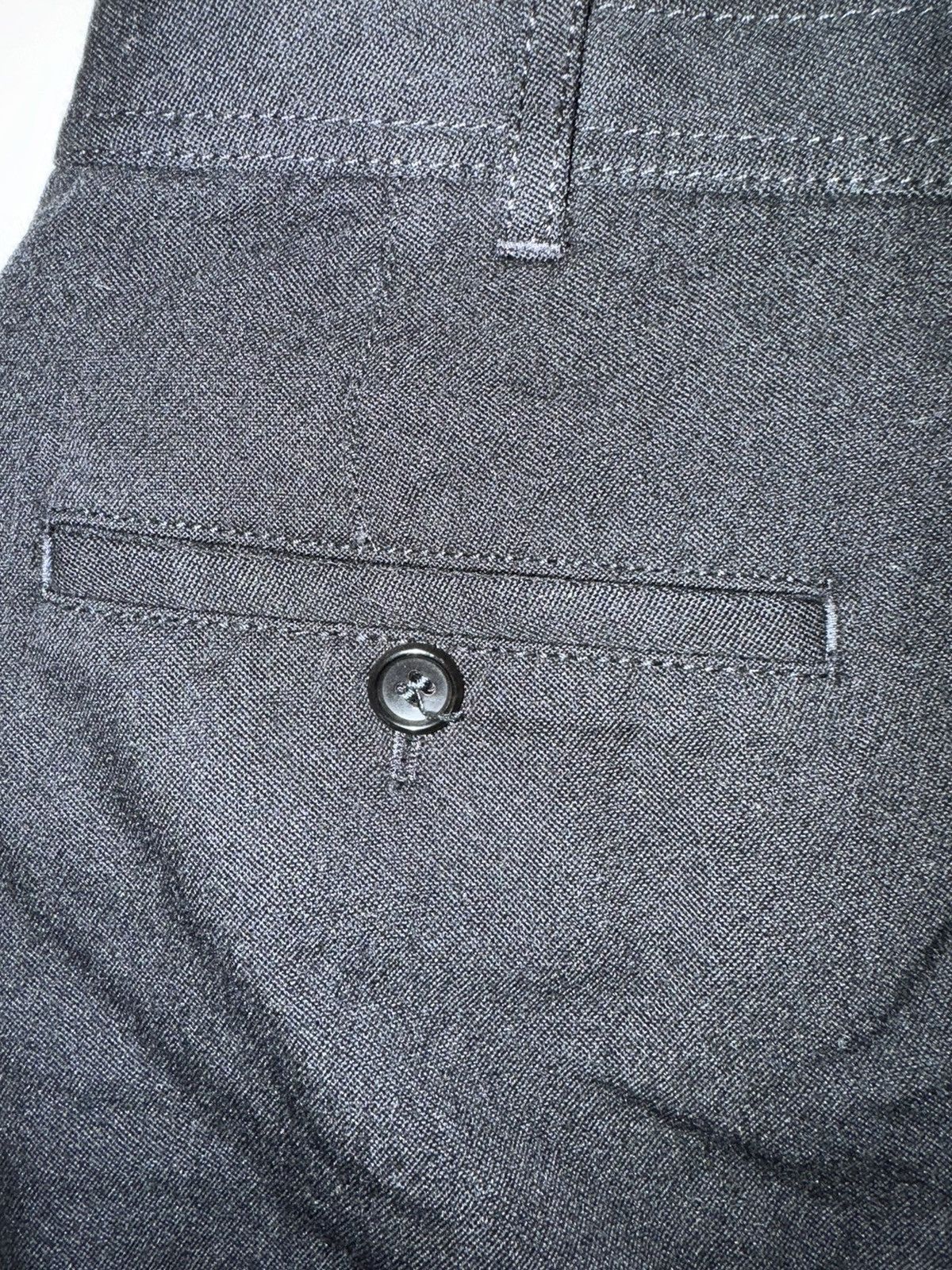 Comme des Garcons × Comme des Garcons SHIRT COMME DES GARÇONS SHIRT Black Serge Trousers Size US 34 / EU 50 - 3 Thumbnail