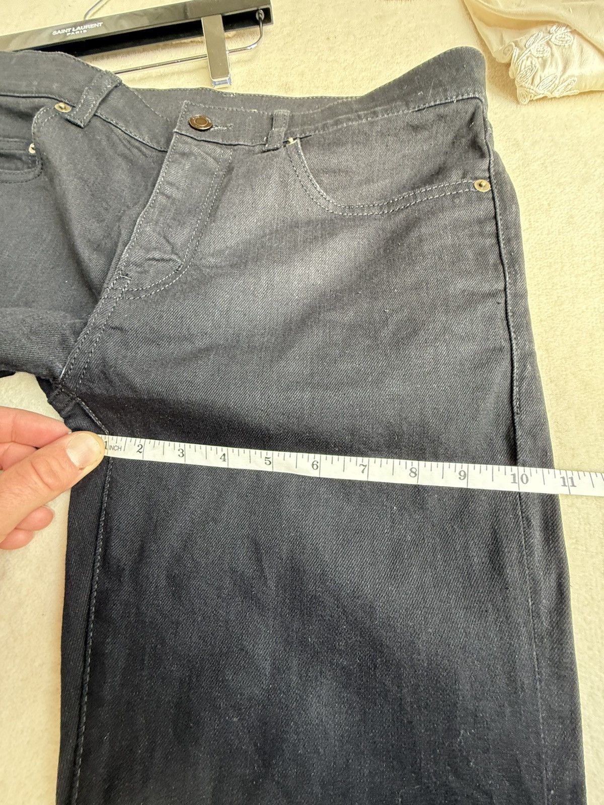 Saint Laurent Paris Saint Laurent D02 black slim skinny jeans 31 Size US 31 - 4 Thumbnail