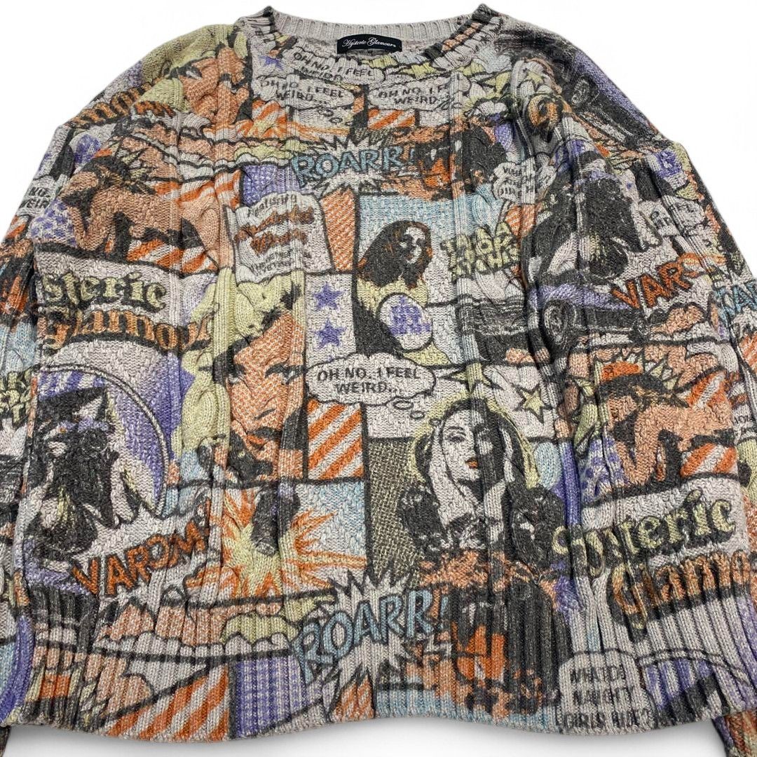 Hysteric Glamour Hysteric Glamour - Cable Knit Sweater Graphic Print Playboy Size US M / EU 48-50 / 2 - 5 Thumbnail