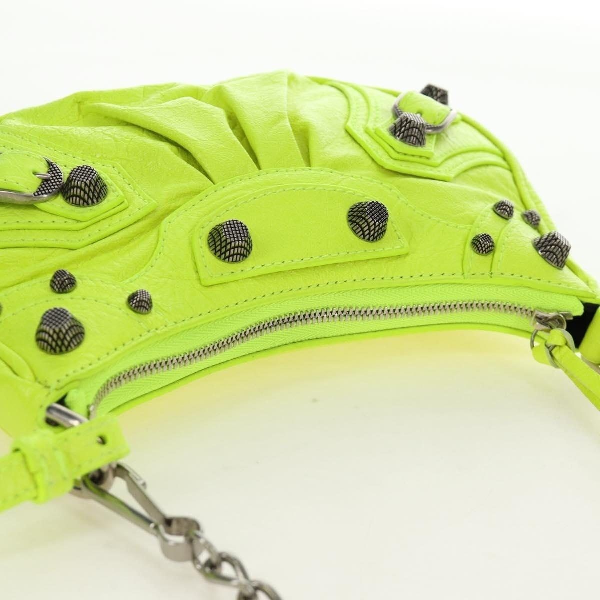 Balenciaga Balenciaga Chain Le Cagole XS Shoulder Bag Green Size ONE SIZE - 4 Thumbnail