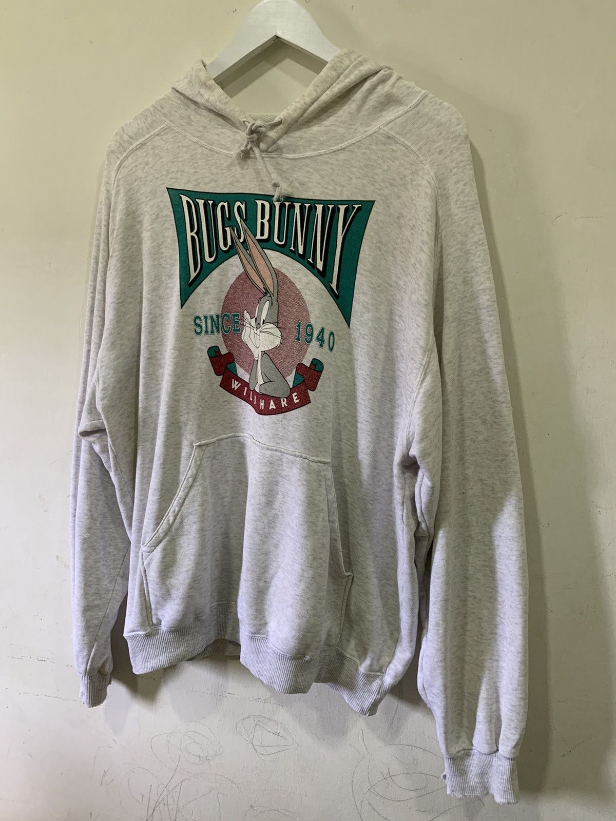 Cartoon Network Vintage Looney Tunes Bugs Bunny 90' Hoodie Size US XL / EU 56 / 4 - 3 Thumbnail