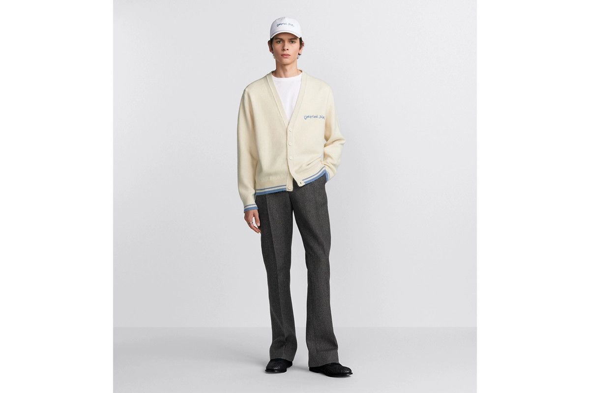 Dior o1bcso1str0226 Tag Cardigan in Beige Size US M / EU 48-50 / 2 - 5 Thumbnail