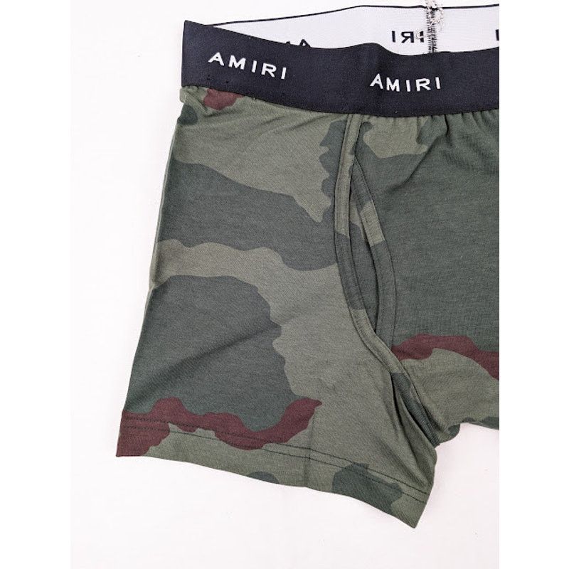 Amiri o1rshd1 Waistband Camo Boxer Short in Orange/Black Size US 34 / EU 50 - 3 Thumbnail