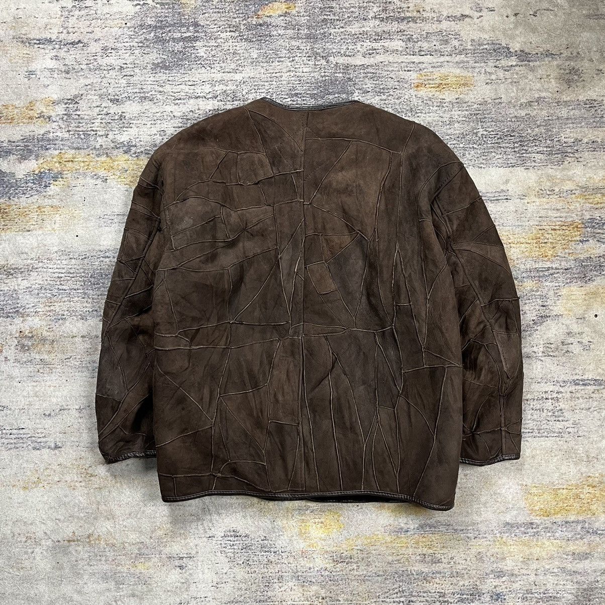Hai Sporting Gear Vintage 90s Hai Sporting Gear patchwork suede leather jacket Size US M / EU 48-50 / 2 - 2 Thumbnail