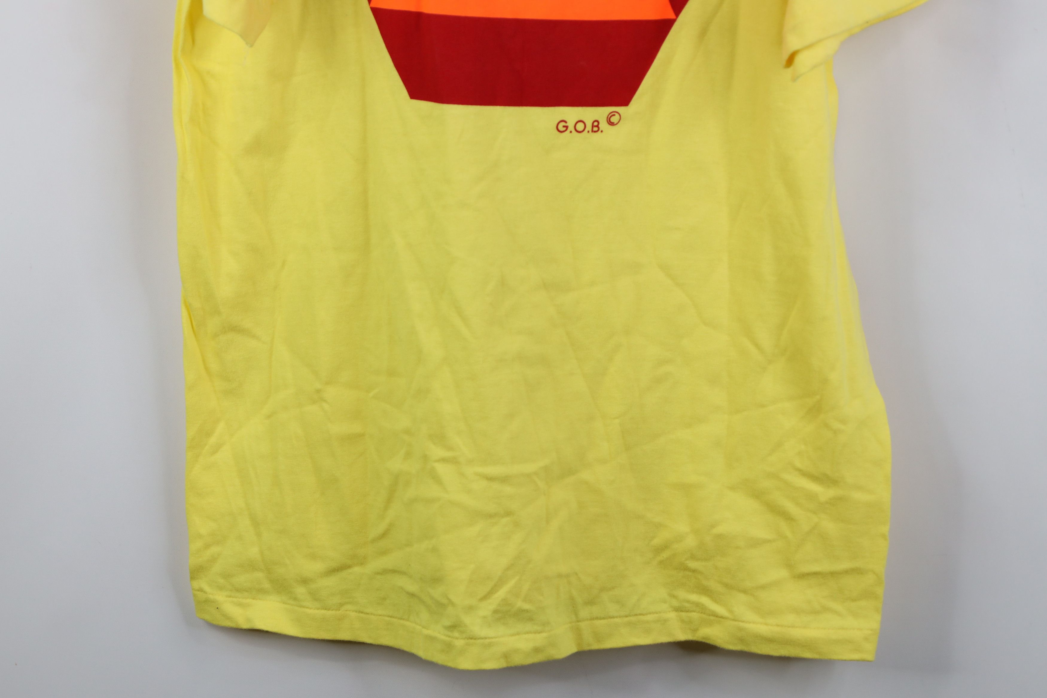 Vintage Vintage 80s 90s Streetwear Vehicle Sign T-Shirt Yellow USA Size US L / EU 52-54 / 3 - 3 Thumbnail
