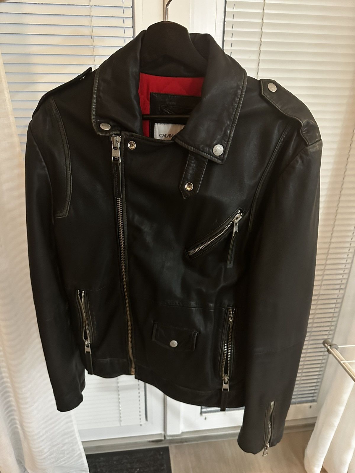 Calvin Klein CK leather jacket Size US S / EU 44-46 / 1 - 1 Thumbnail