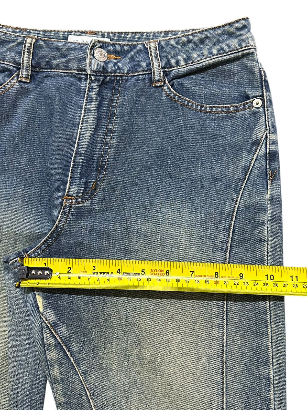 Japanese Brand Vintage Japanese Brand Mud Wash Faded Wide Leg Bootcut Jeans Size US 29 - 15 Thumbnail