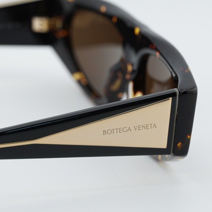 Bottega Veneta Bottega Veneta BV1277S 002 Sunglasses Havana Cat Eye Frame Size ONE SIZE - 6 Thumbnail