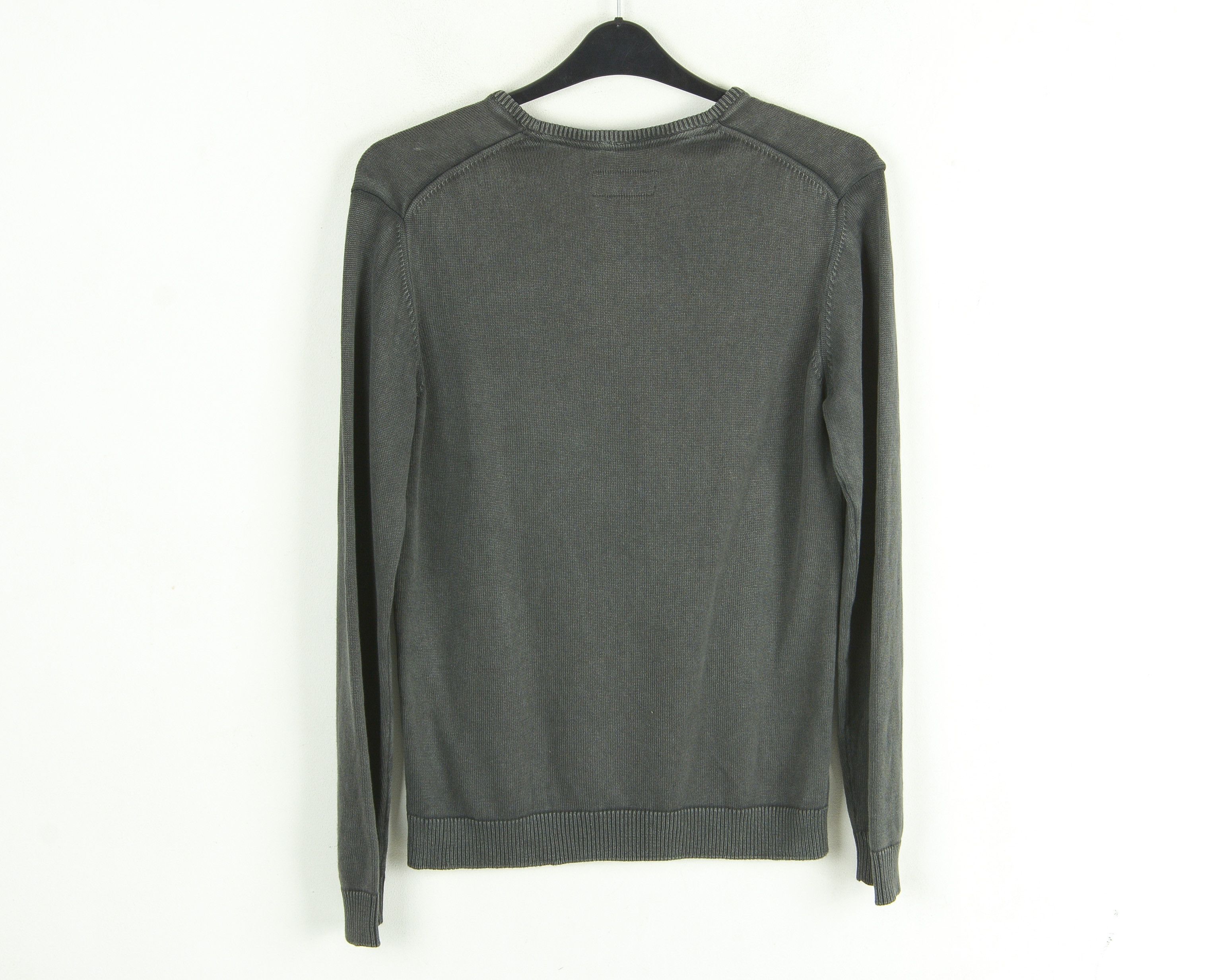 Marlboro Classics Men Knitwear M V-Neck Sweater Grey Pullover Jumper Thin Knit Size US M / EU 48-50 / 2 - 4 Thumbnail