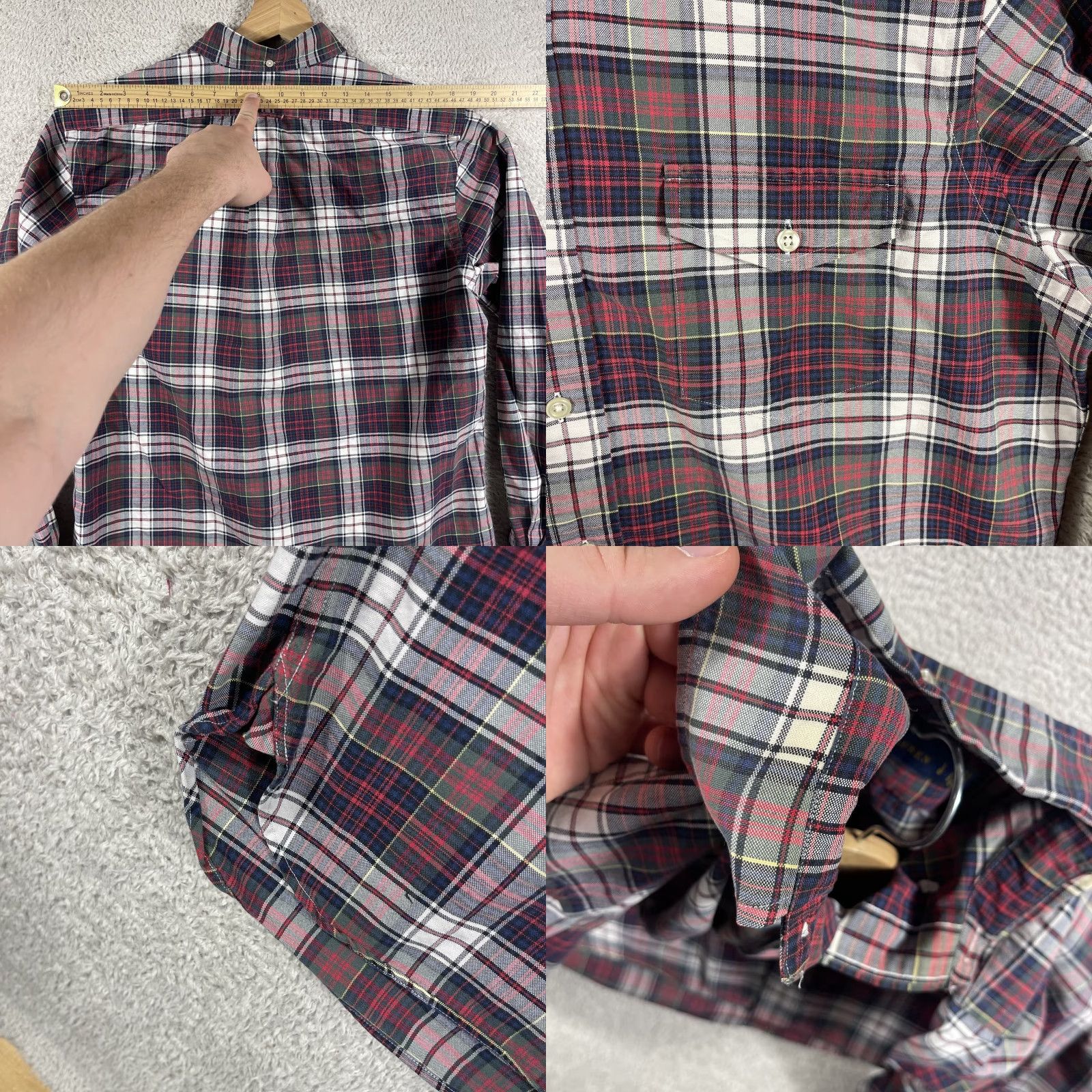 Polo Ralph Lauren Polo Ralph Lauren Shirt Mens Large Plaid Red Button-Up Long Sleeve Pocket Preppy Size US L / EU 52-54 / 3 - 8 Thumbnail