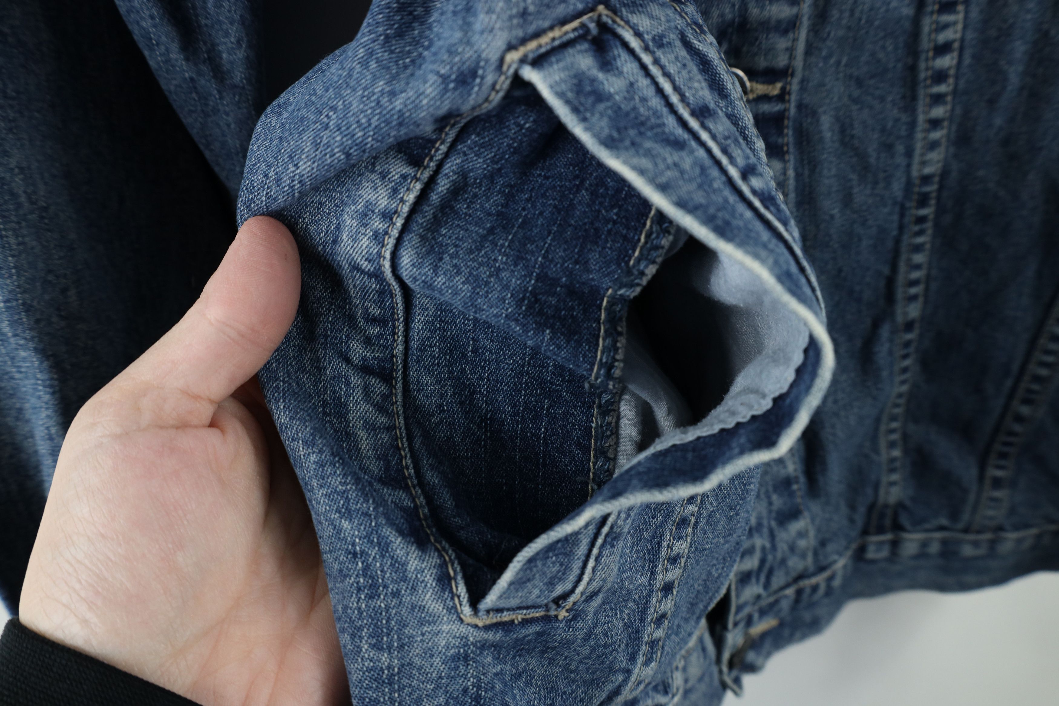 Vintage Vintage 90s Y2K Streetwear Denim Jean Trucker Jacket Blue Size US M / EU 48-50 / 2 - 5 Thumbnail